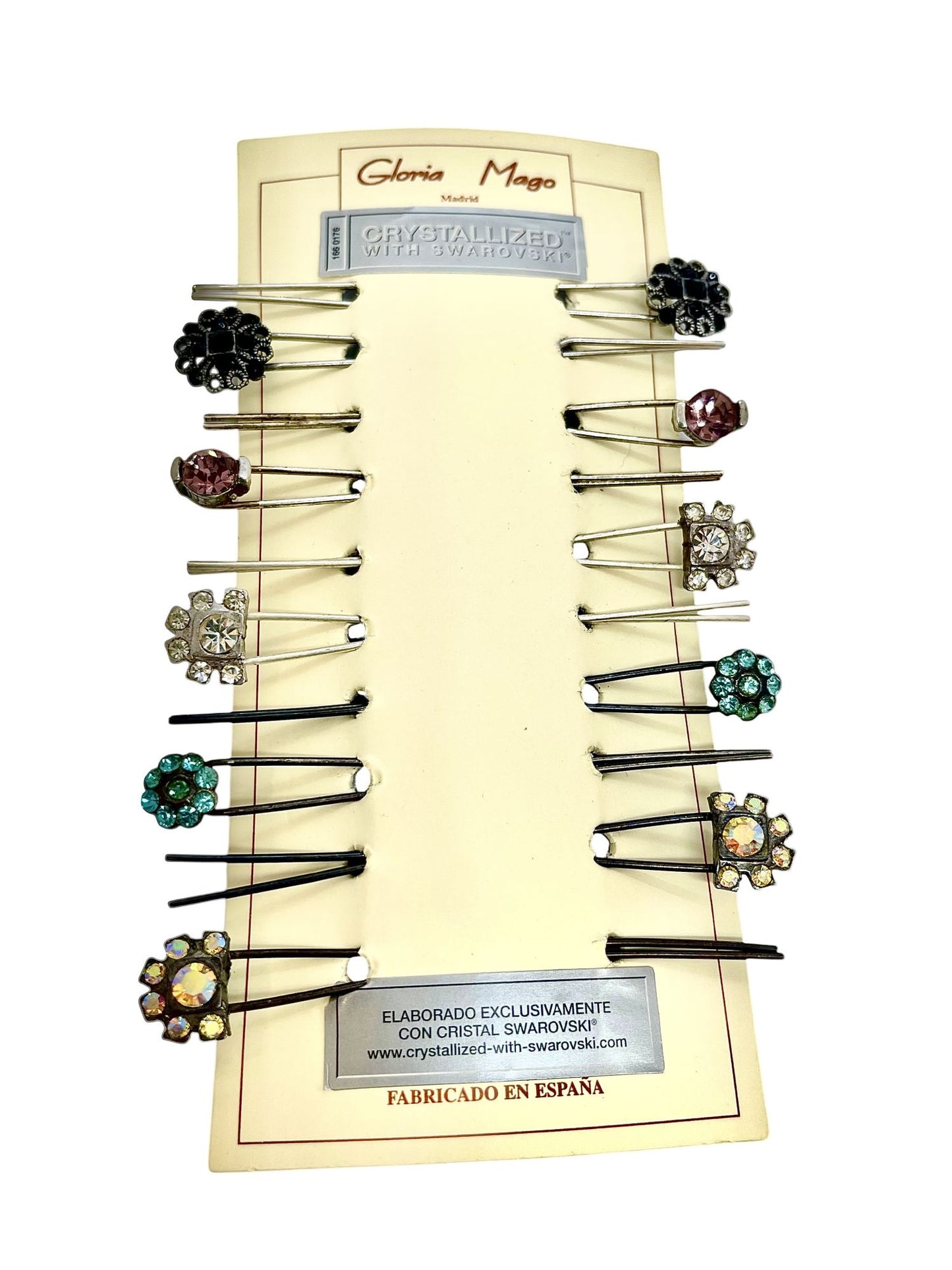 Pack 10 Horquilla recogido surtido con cristales de SW. Figuras GD