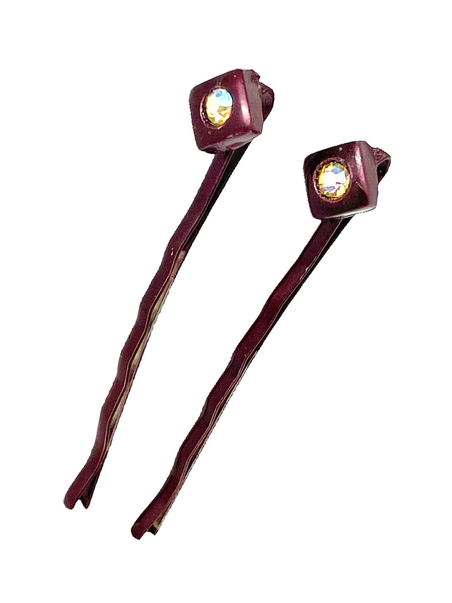 Pack 12 Horquilla surtido con cristales de SW. Figuras geométricas colores