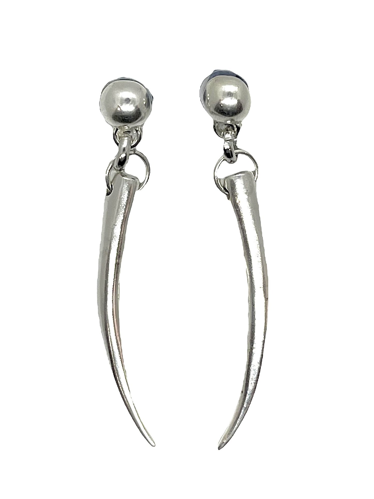 Pendiente Cusp en plata chapado . 6cm