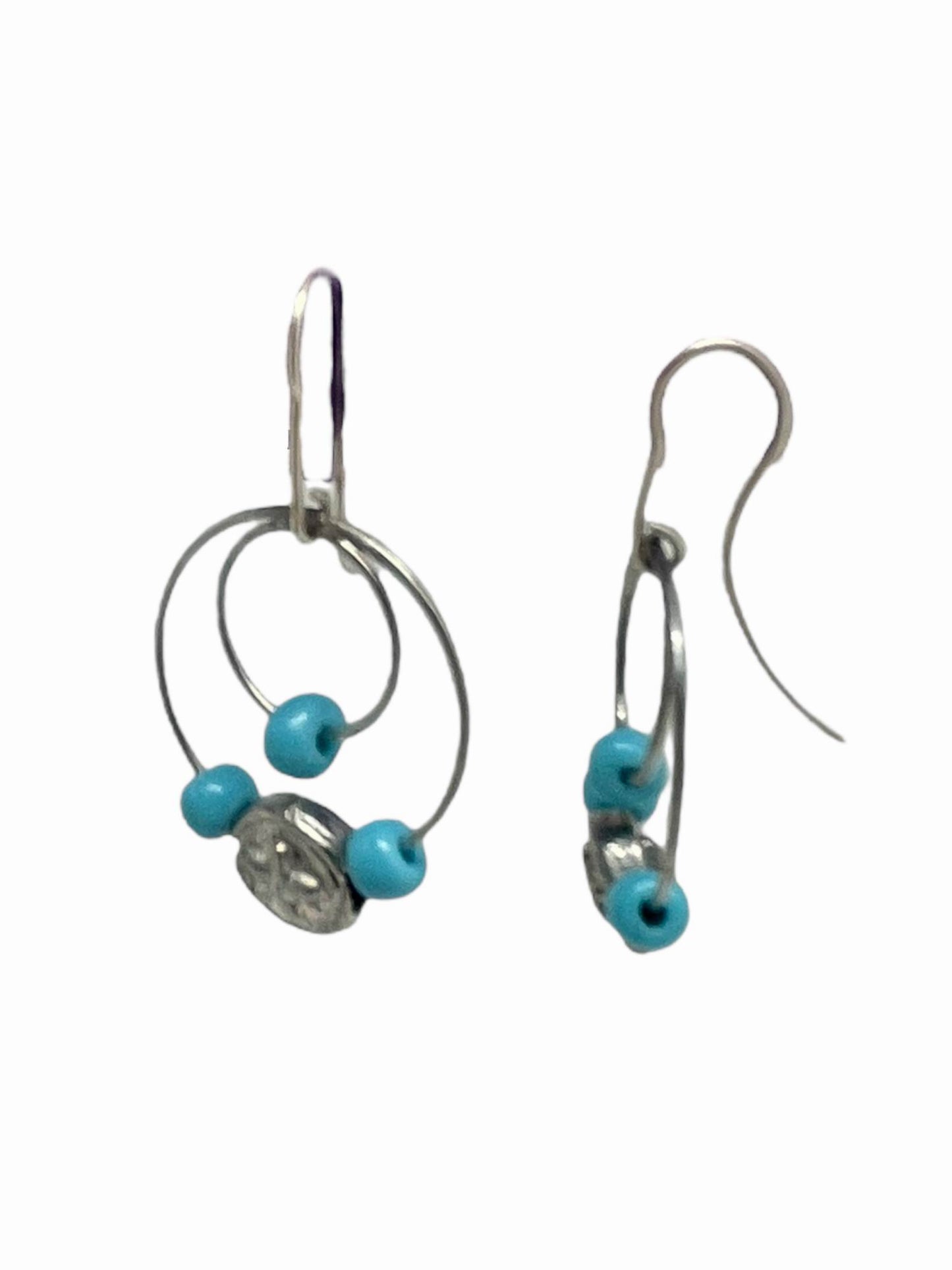 Brinco de gancho "Turquoise Orbit"