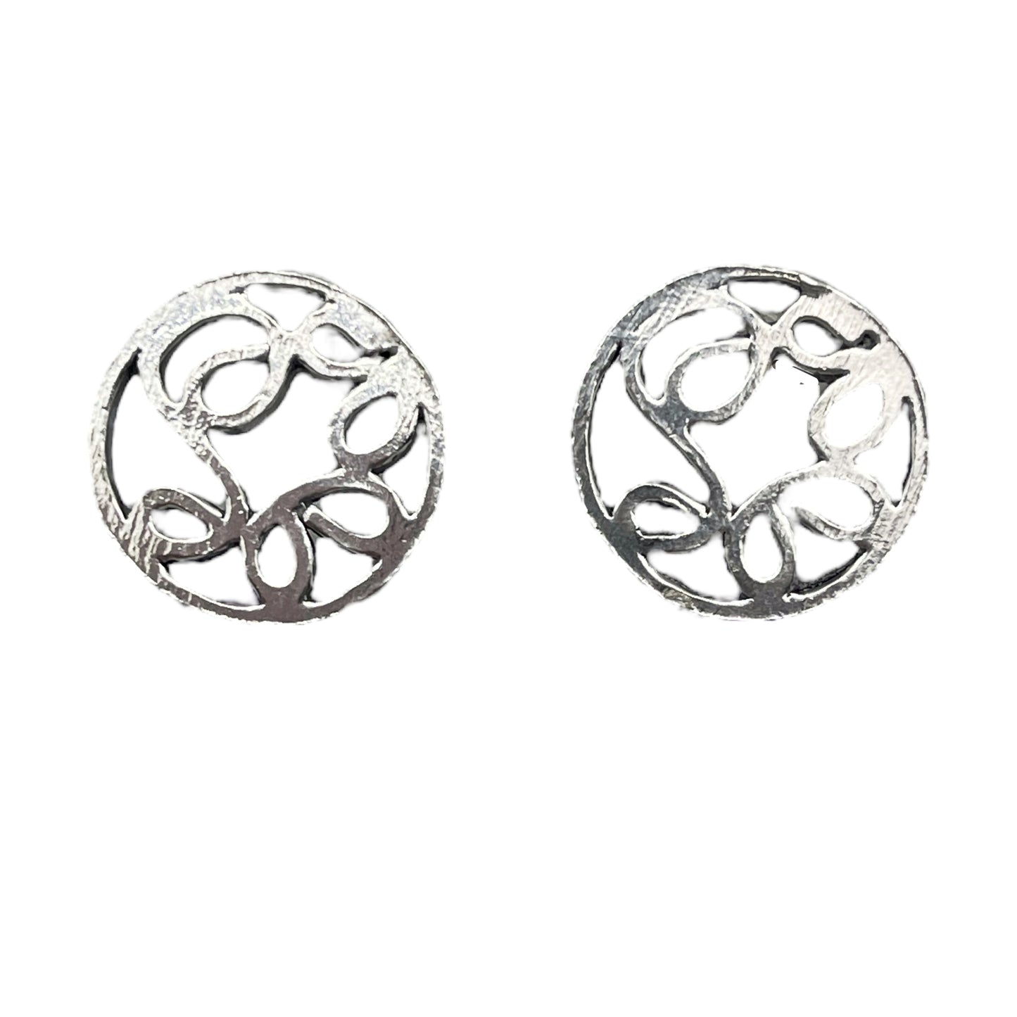 Pendiente Laberinto en Bucle plata chapado