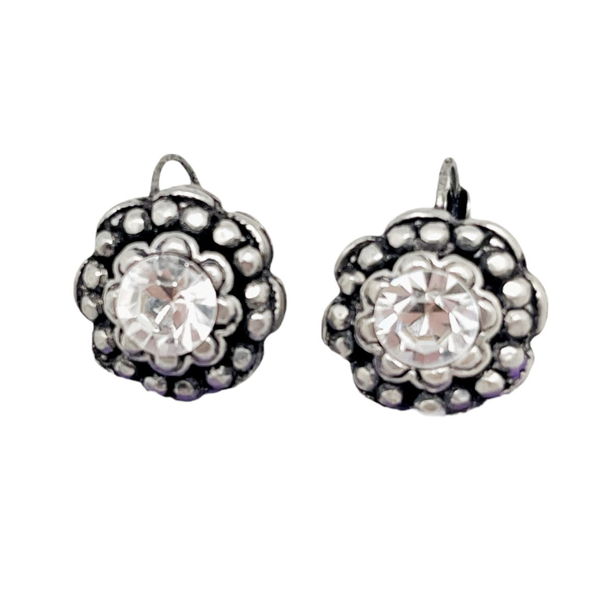 Pendiente ballestilla con cristal de Sw en cristal