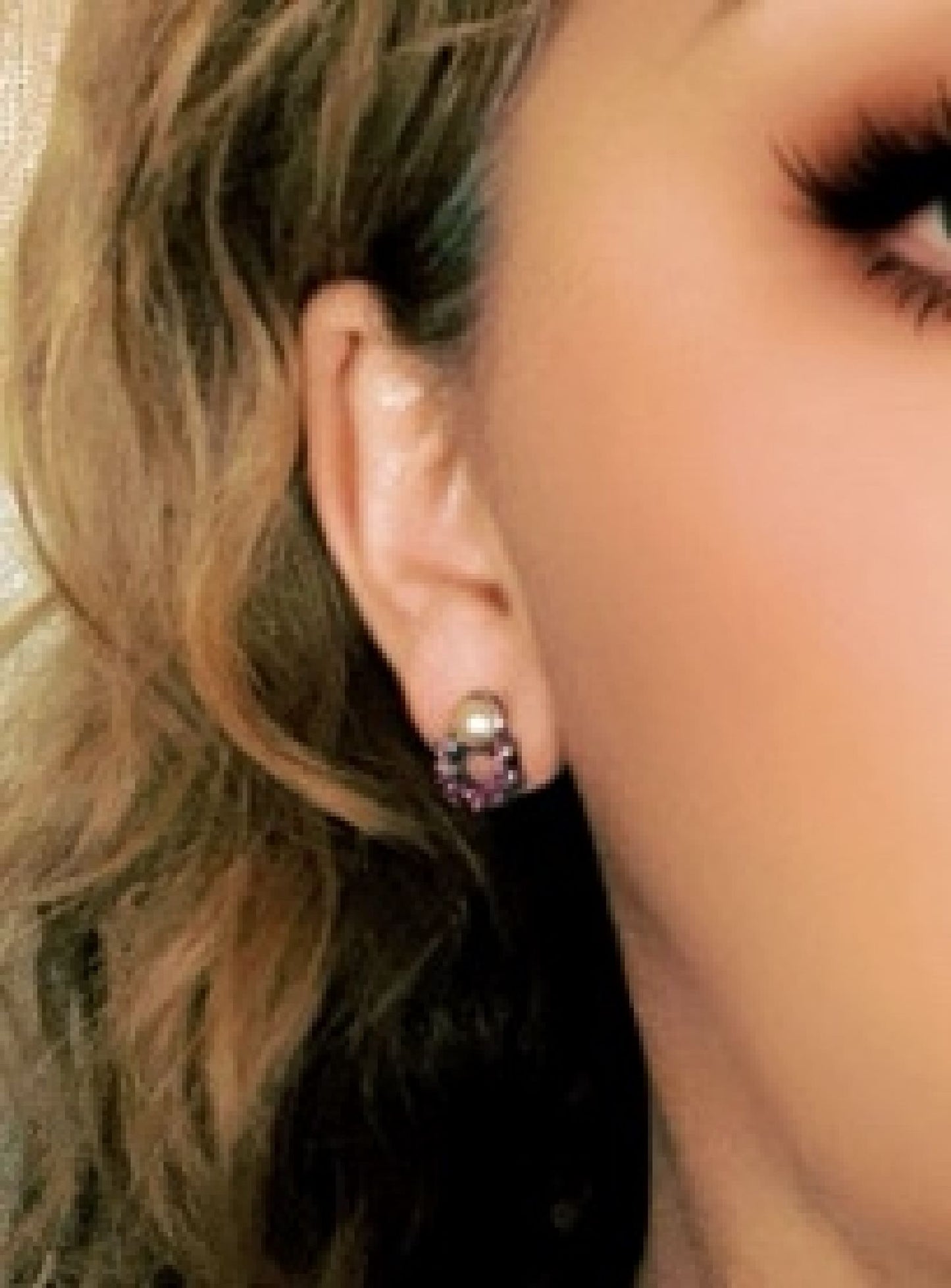 Pack 2 pares pendientes cristal SW y plata 10µ. C1