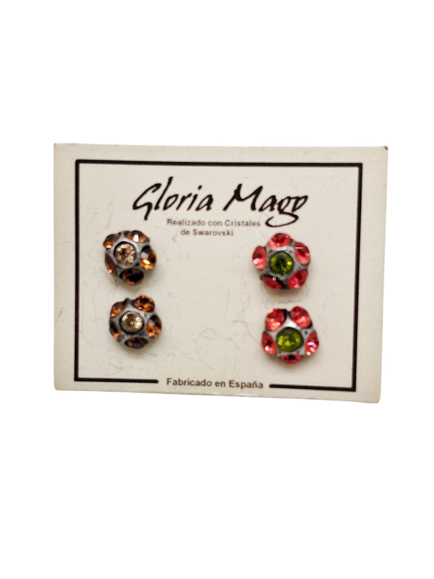 Pack pendientes plata 10µ y cristal Sw surtido SmTp