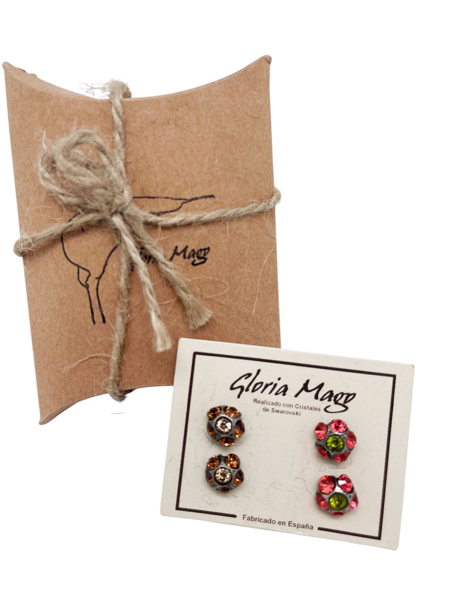 Pack pendientes plata 10µ y cristal Sw surtido SmTp