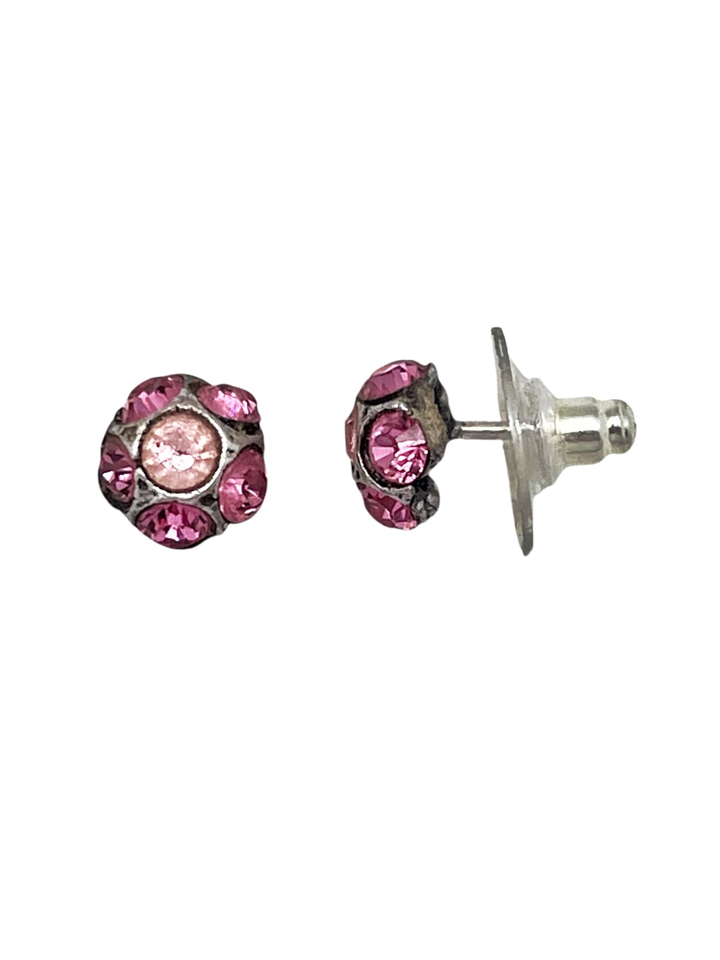 Pack pendientes plata 10µ y cristal Sw surtido Rosa