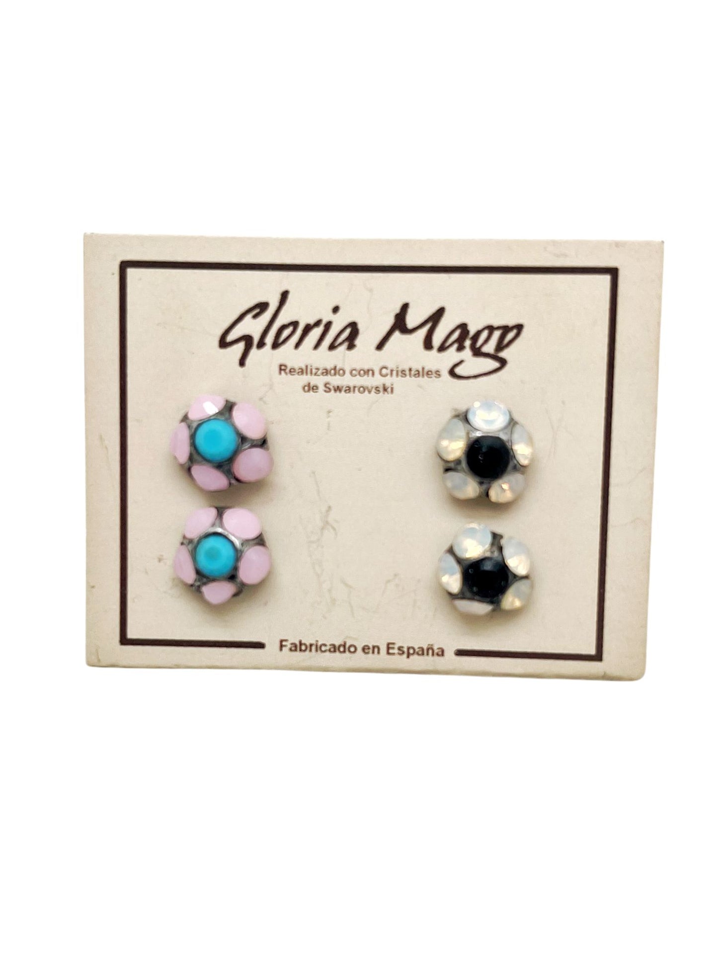 Pack pendientes plata 10µ y cristal Sw surtido Mate