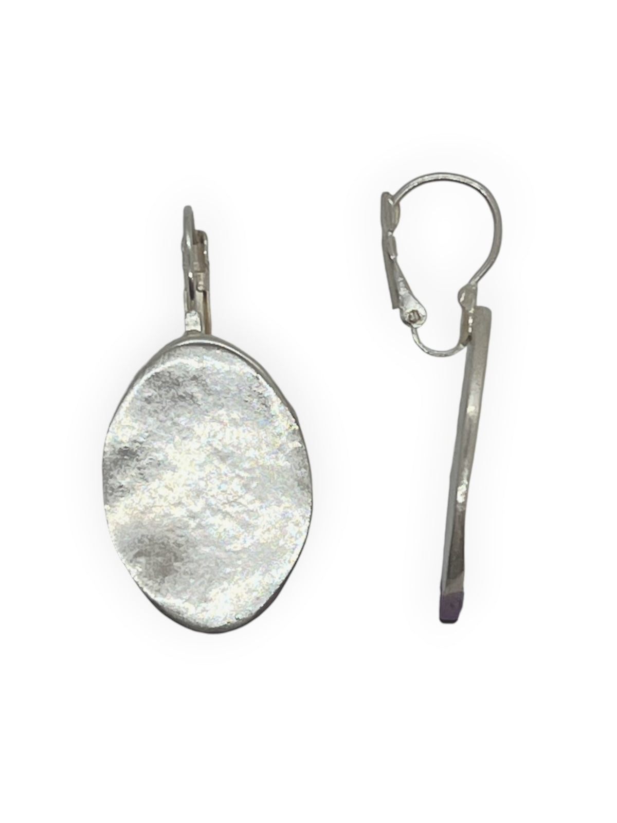 Pendiente Reflejo dormilona en plata 10µ
