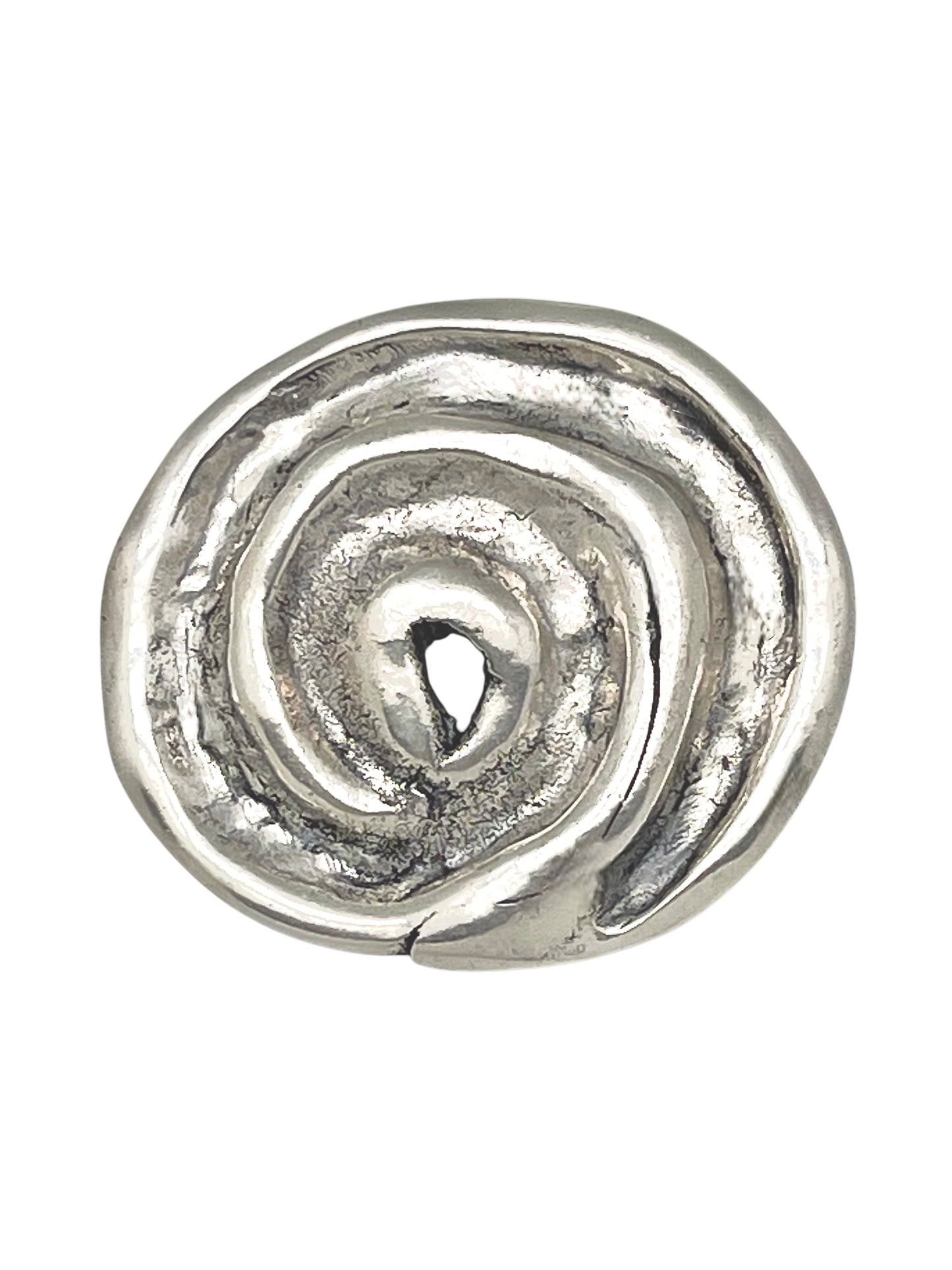 Broche Señales en plata 10µ diseño Gloria Mago envejecido vintage