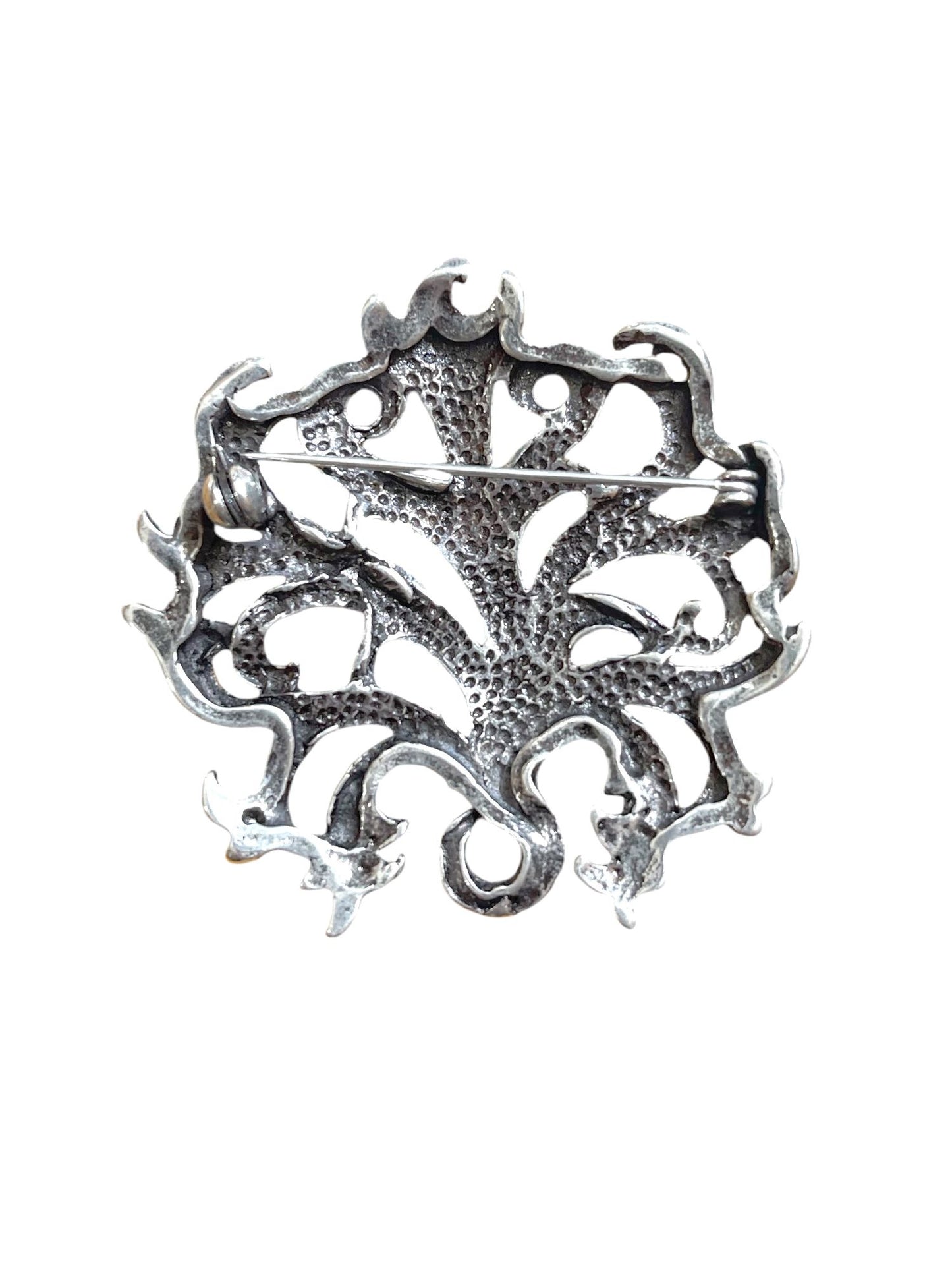 Broche Drago en plata chapado 5cm