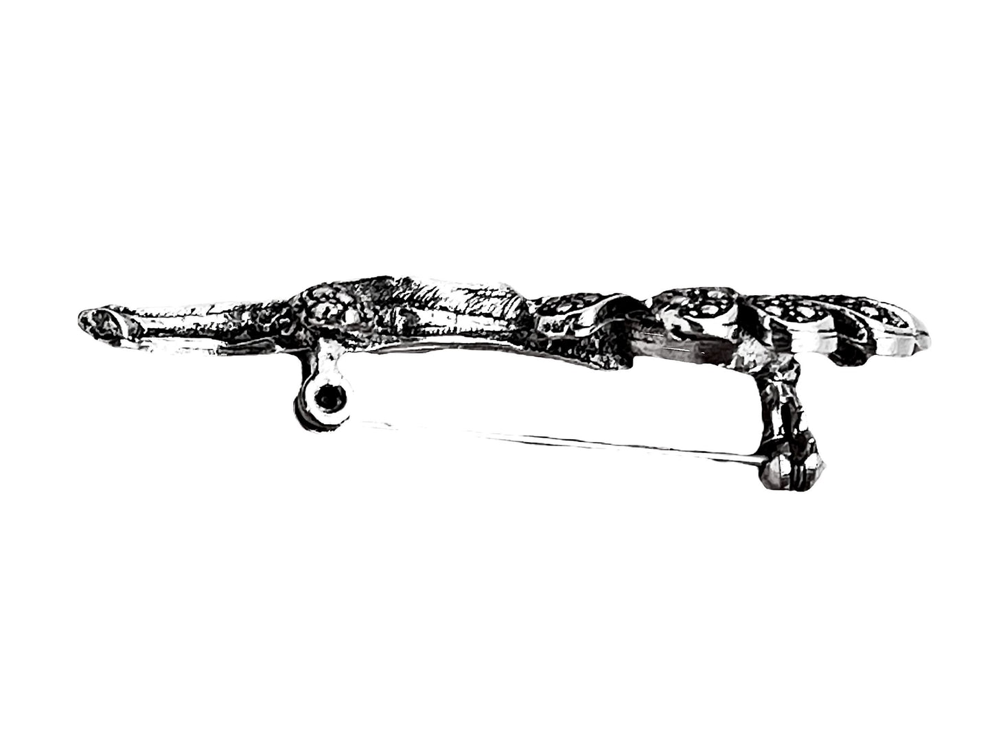 Broche Margarita en cristal SW y plata