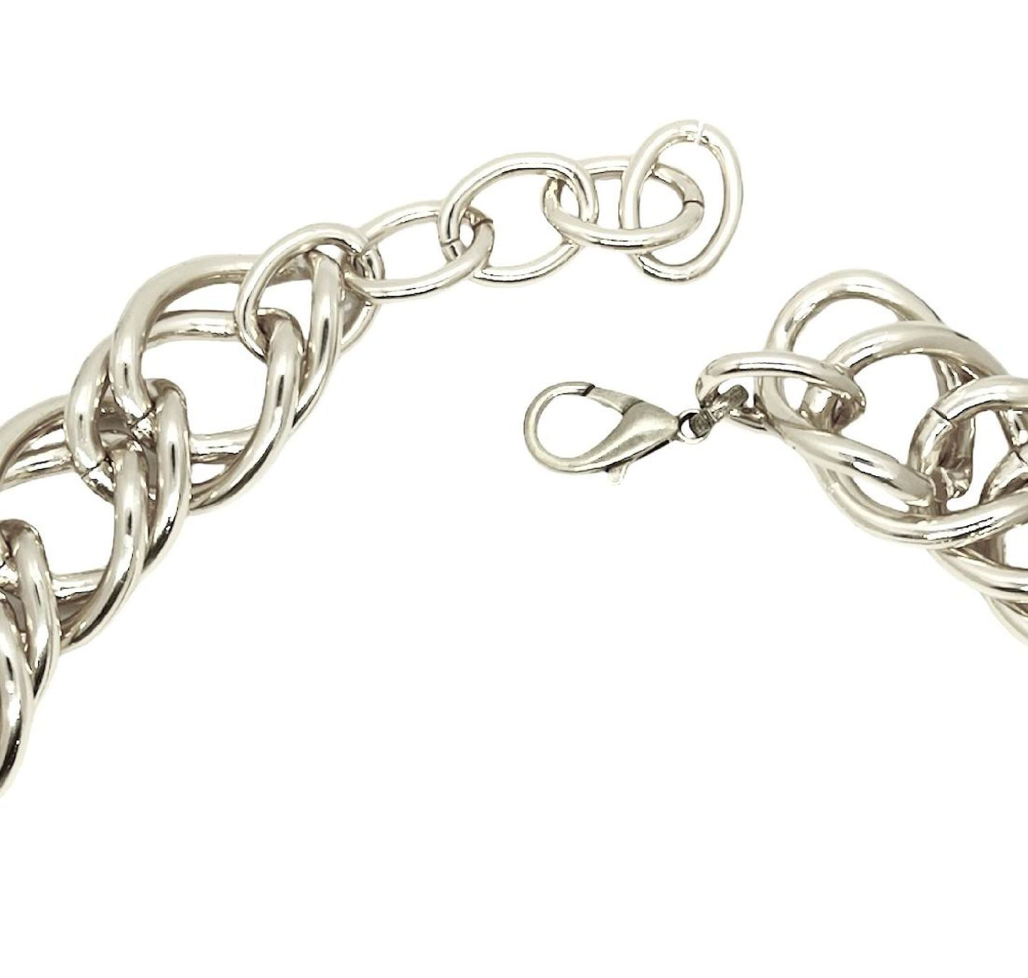 Collar doble eslabón "Ruby" en Plata
