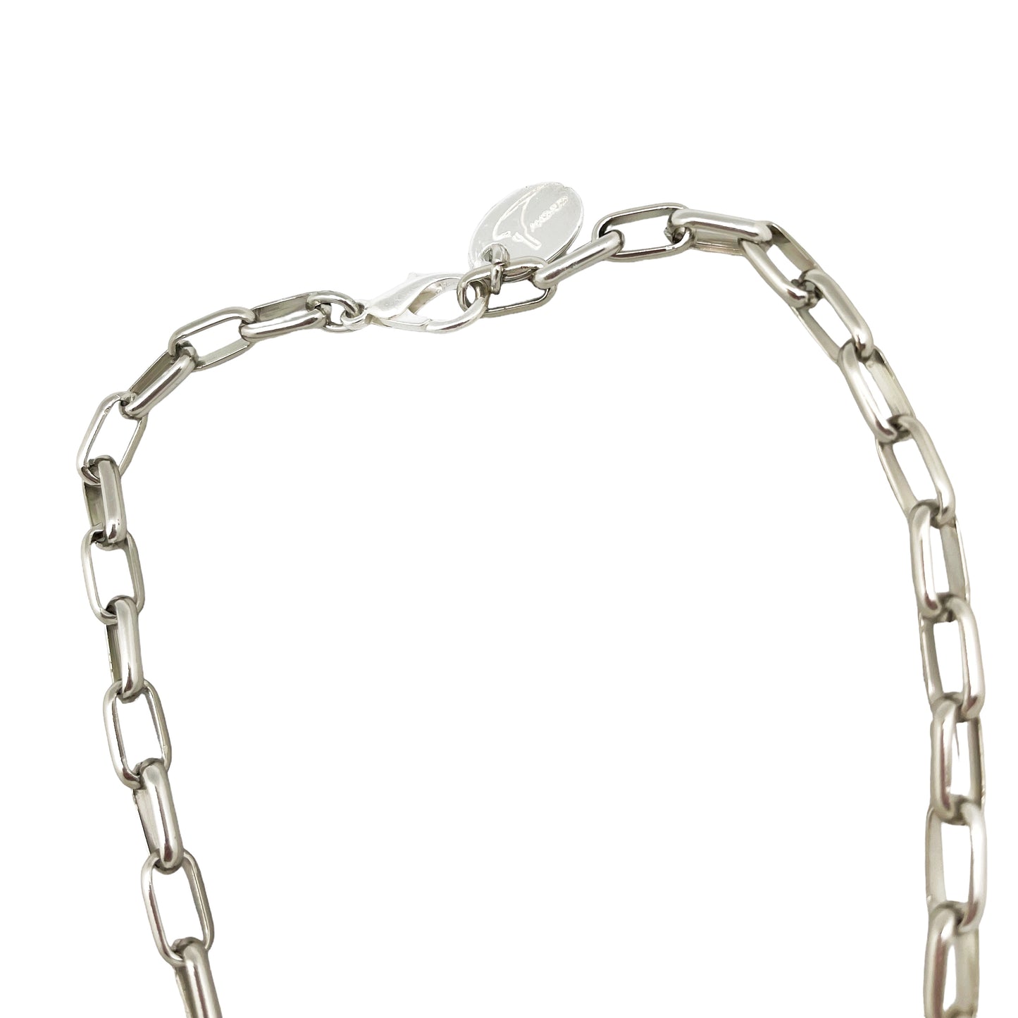 Collar Laberinto en Bucle en plata chapado