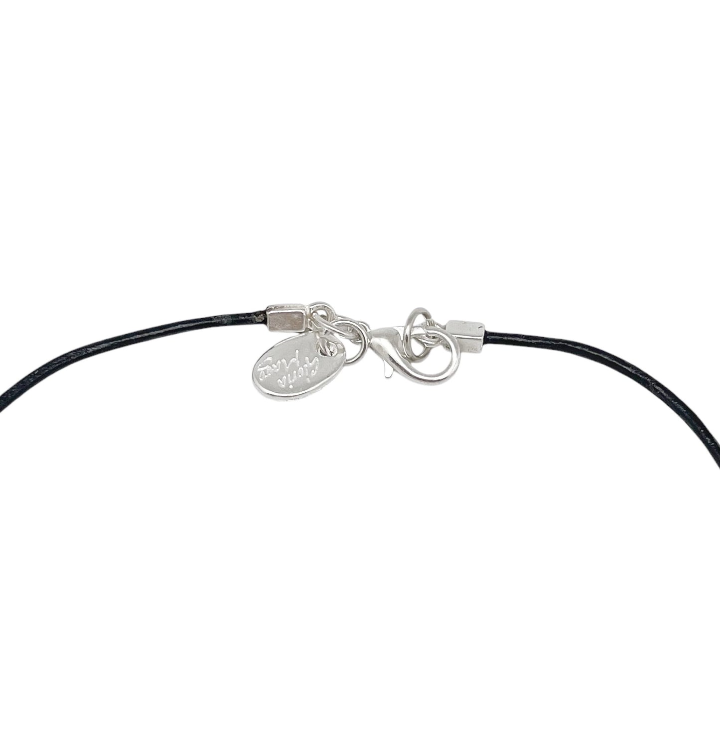 Collar tripleSkull en cuero negro