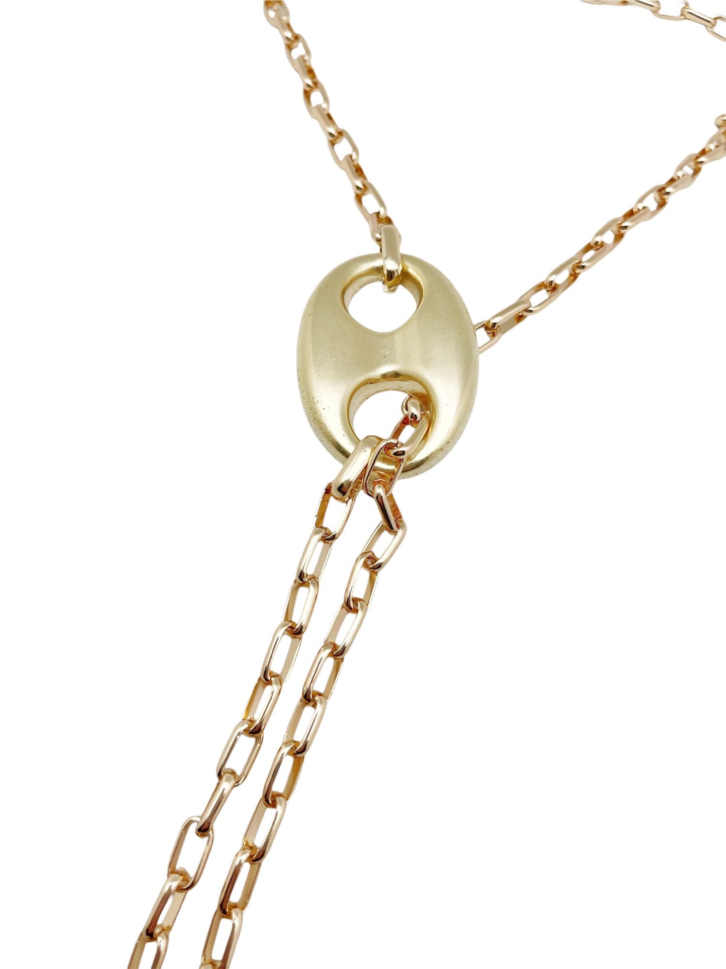 Collar Calabrote Corbatero dorado largo