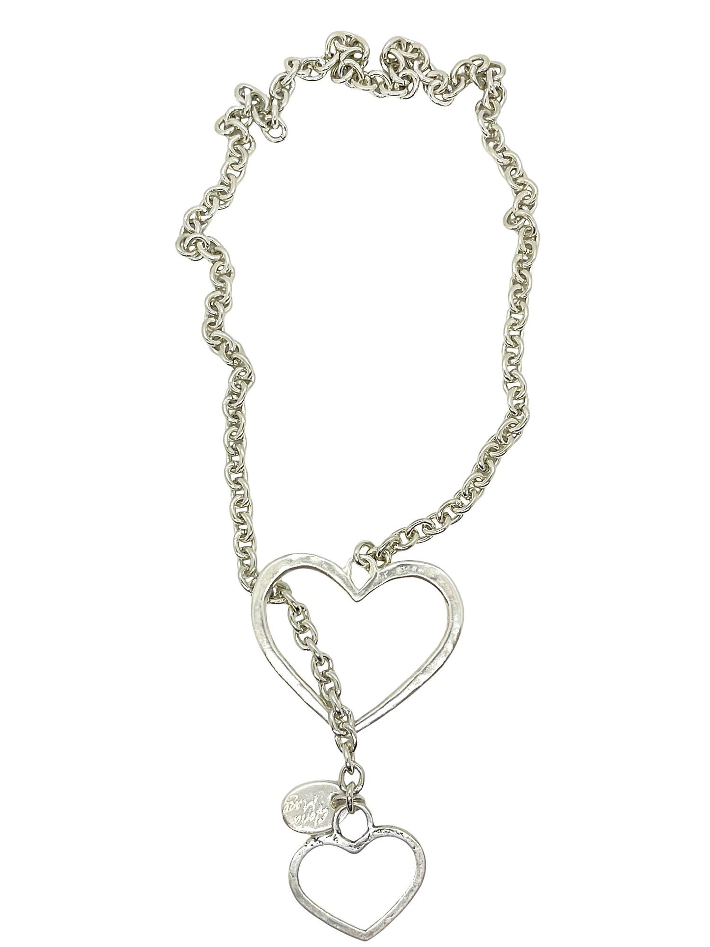 Collar "Acorazado" en plata chapado 45cm