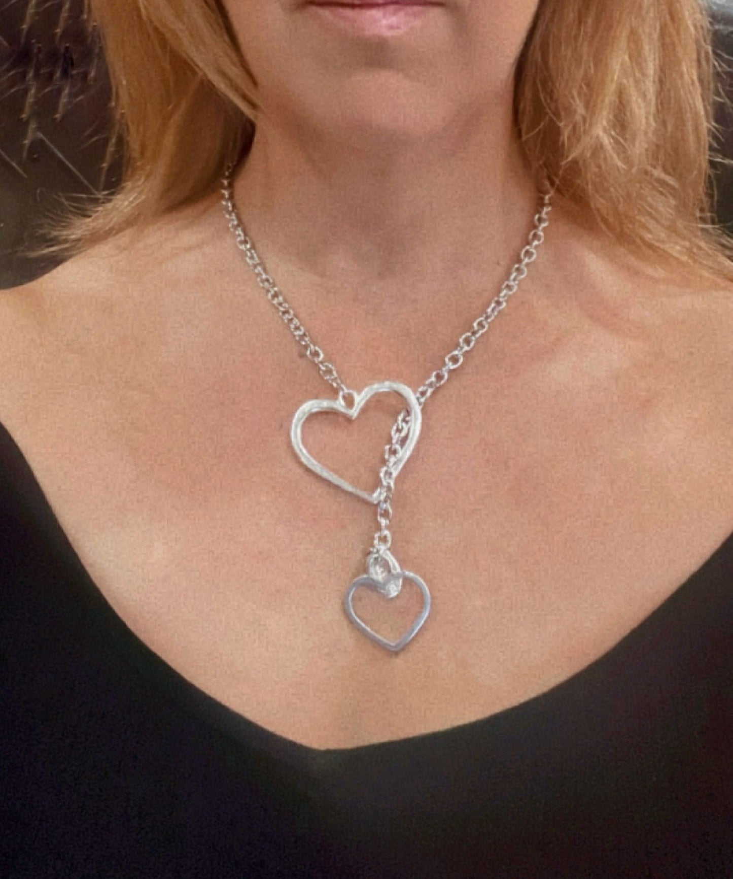 Collar "Acorazado" en plata chapado 45cm