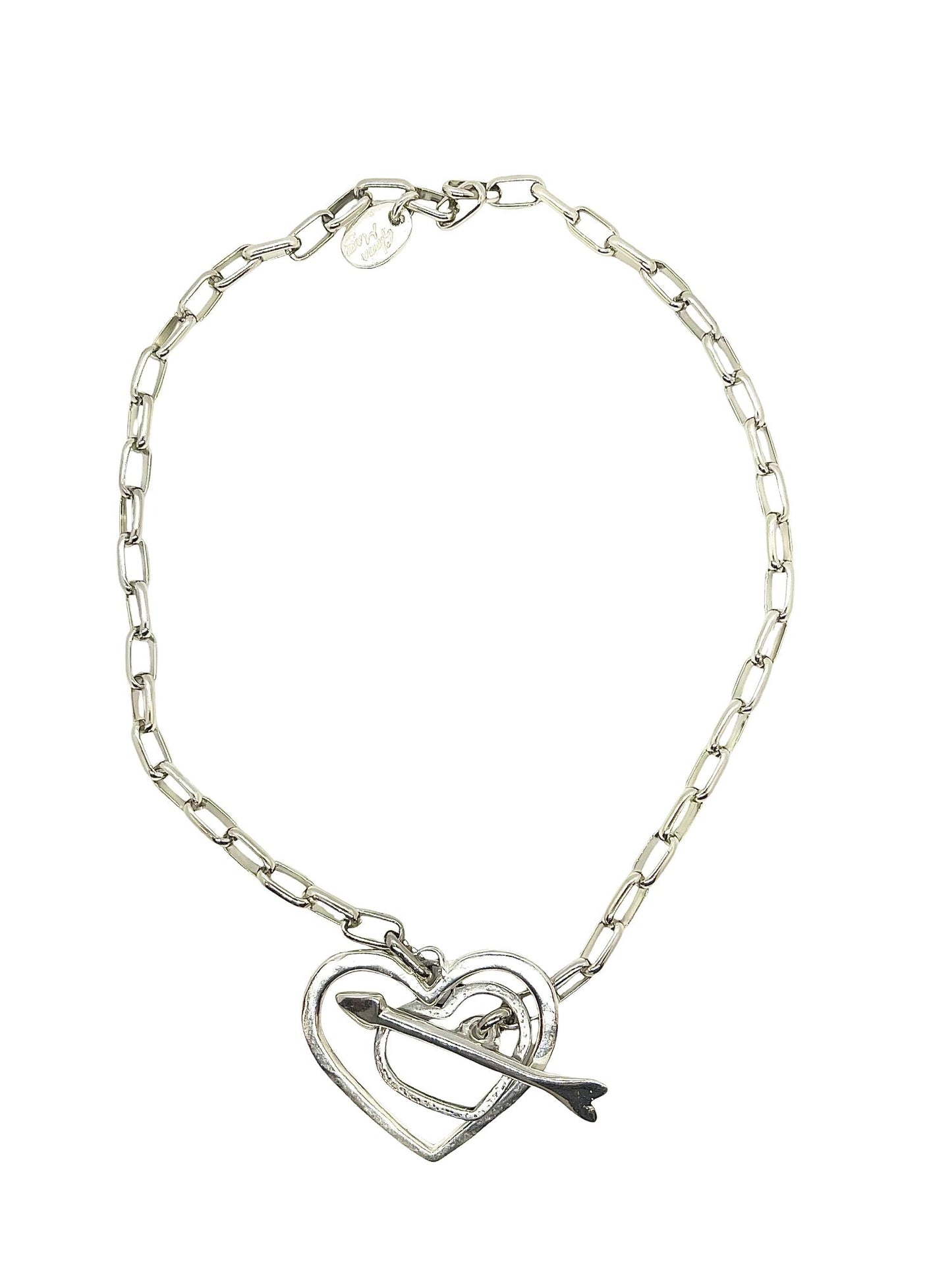 Collar Diana en plata chapado 45cm