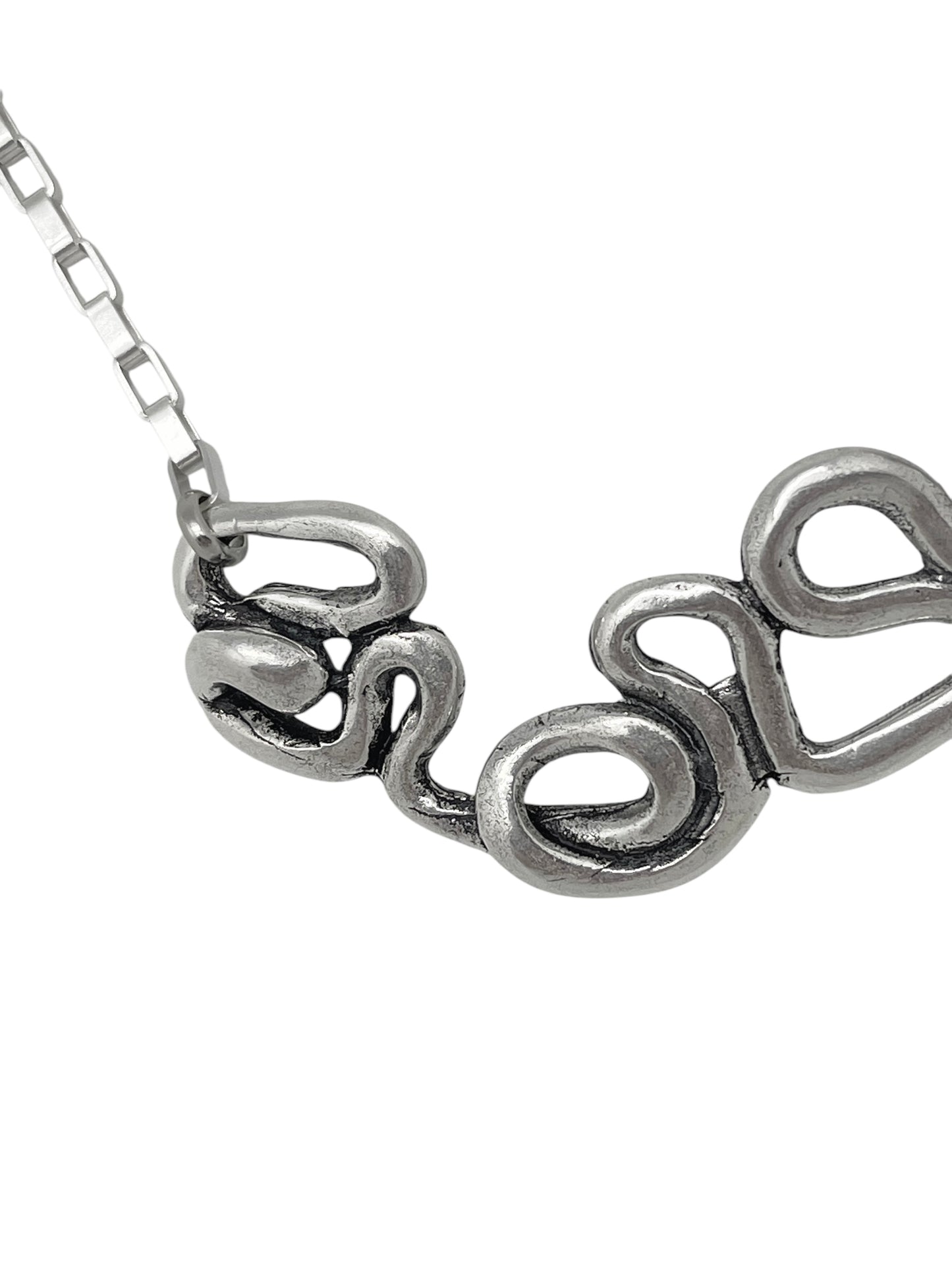 Collar Enredo en plata 10µ con cadena chapada