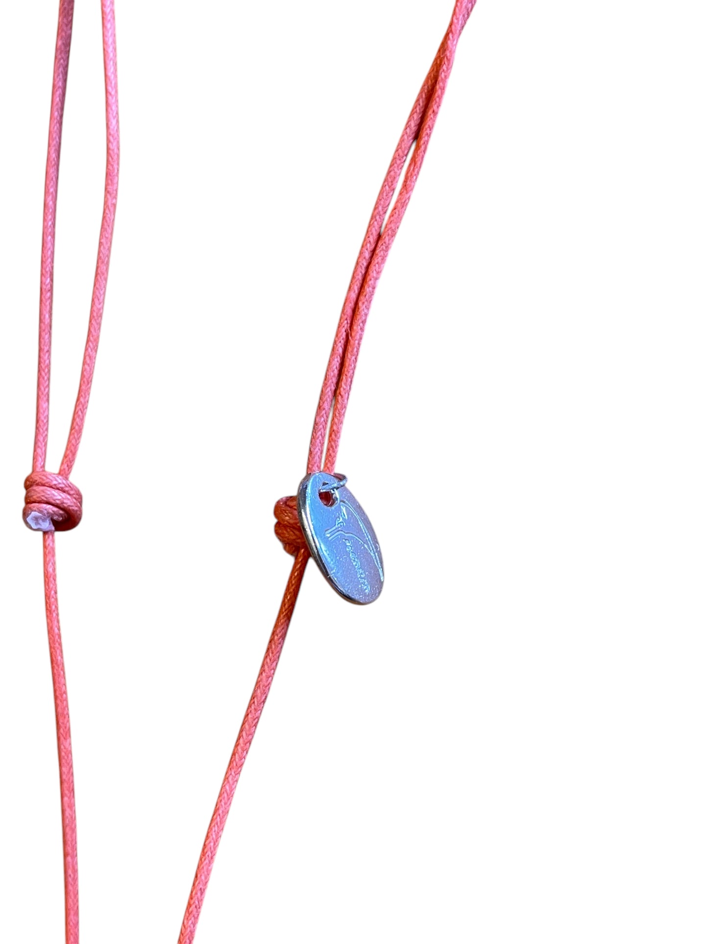 Collar largo margarita color con cristal de Sw Naranja