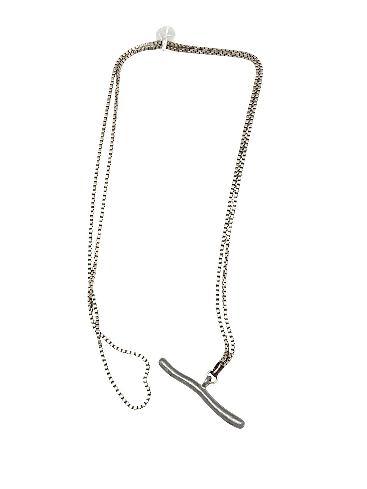 Collar Pendant doble o largo 90 plata 10µ