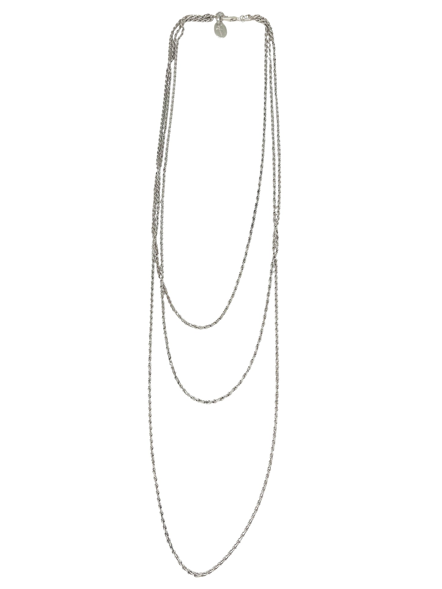 Collar largo Trinity plata 10µ