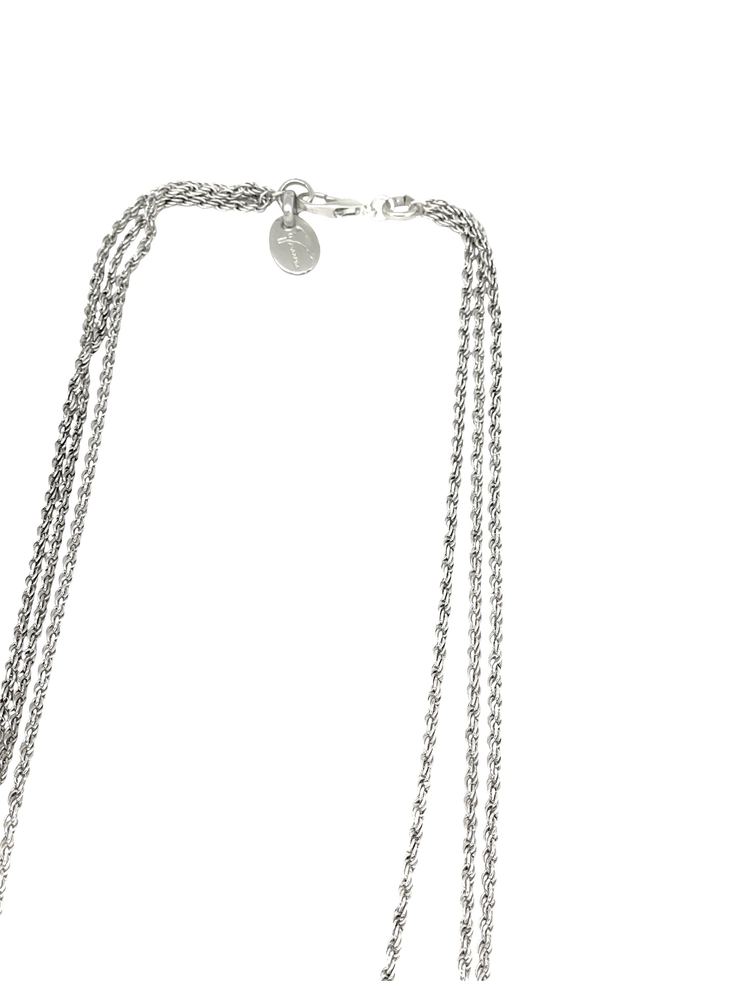 Collar largo Trinity plata 10µ