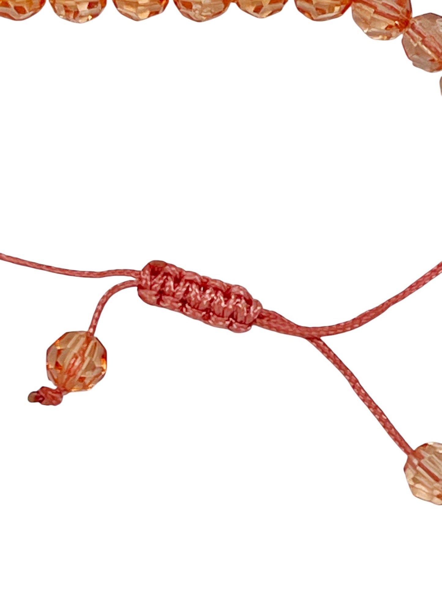 Pack 4 pulseras bolas facetadas con cierre nudo cobra corredizo