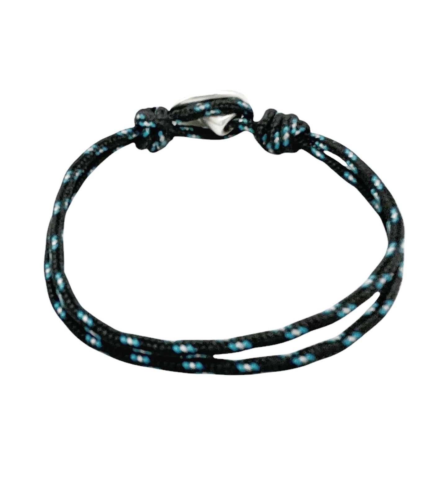 Pulsera fina Boton paracord marino