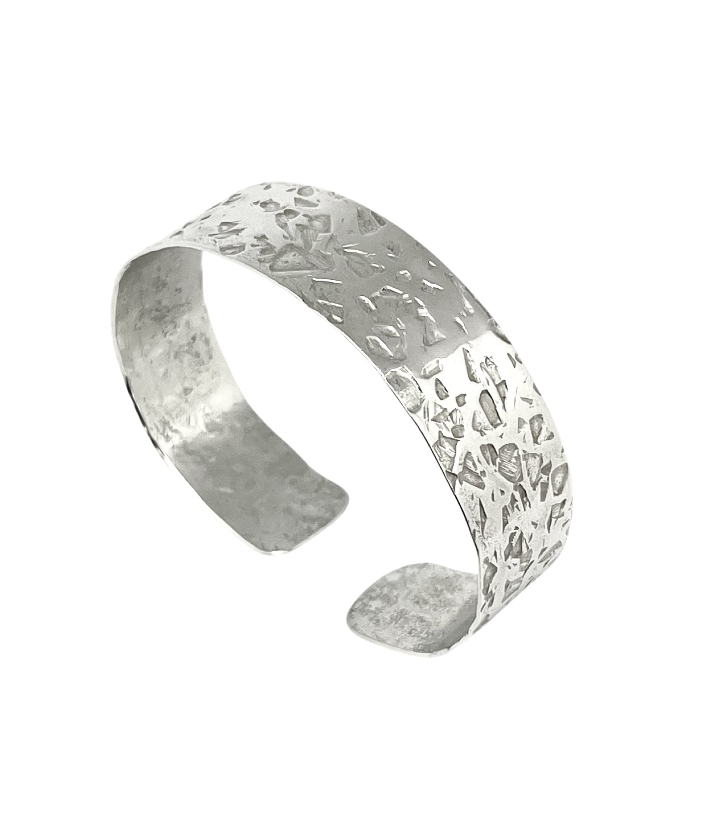 Pulsera brazalete Alunizaje Pícolo en latón plata 10µ