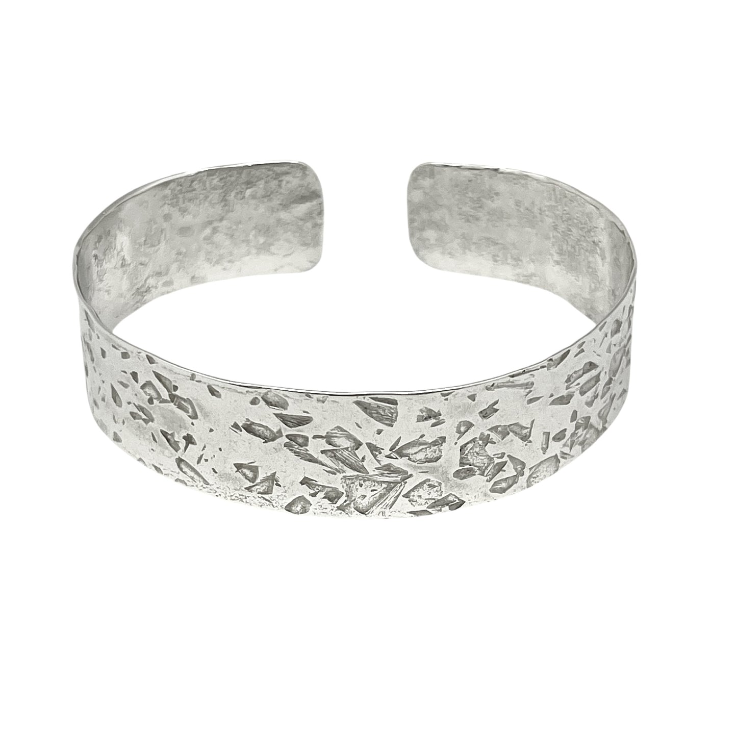 Pulsera brazalete Alunizaje Pícolo en latón plata 10µ