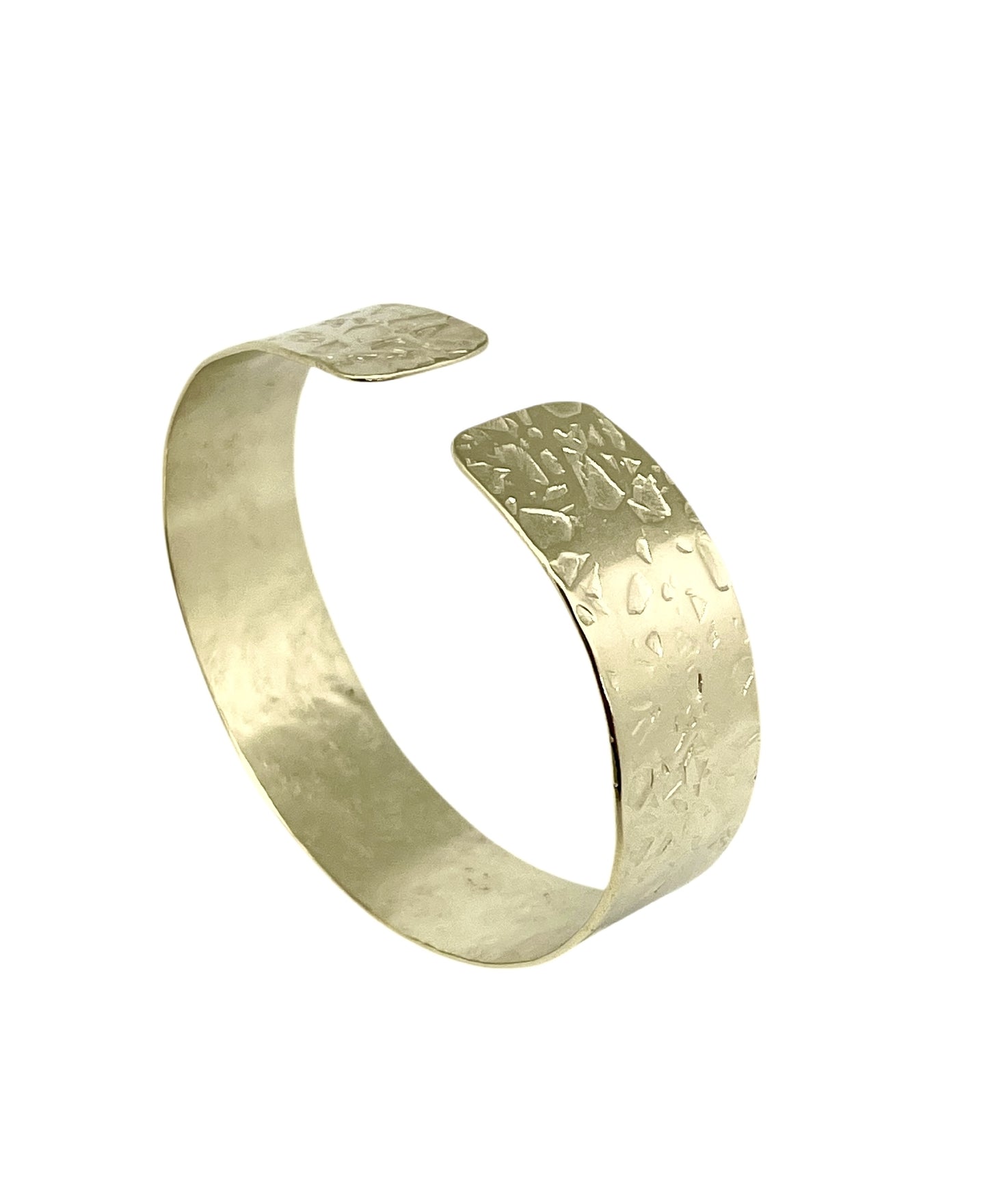 Pulsera brazalete Alunizaje Pícolo en latón dorado