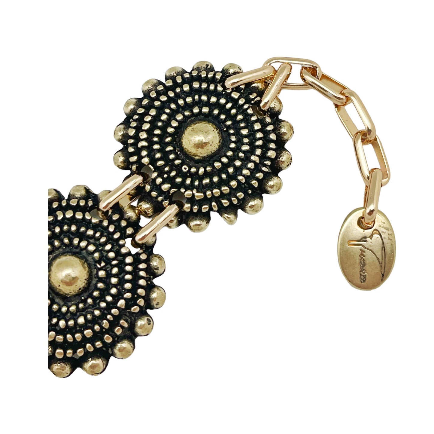 Brazalete charro en dorado