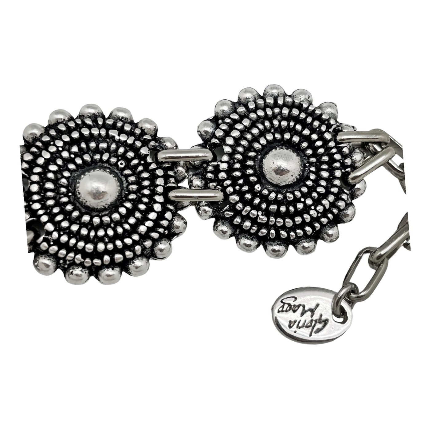 Pulseira Charro em prata envelhecida