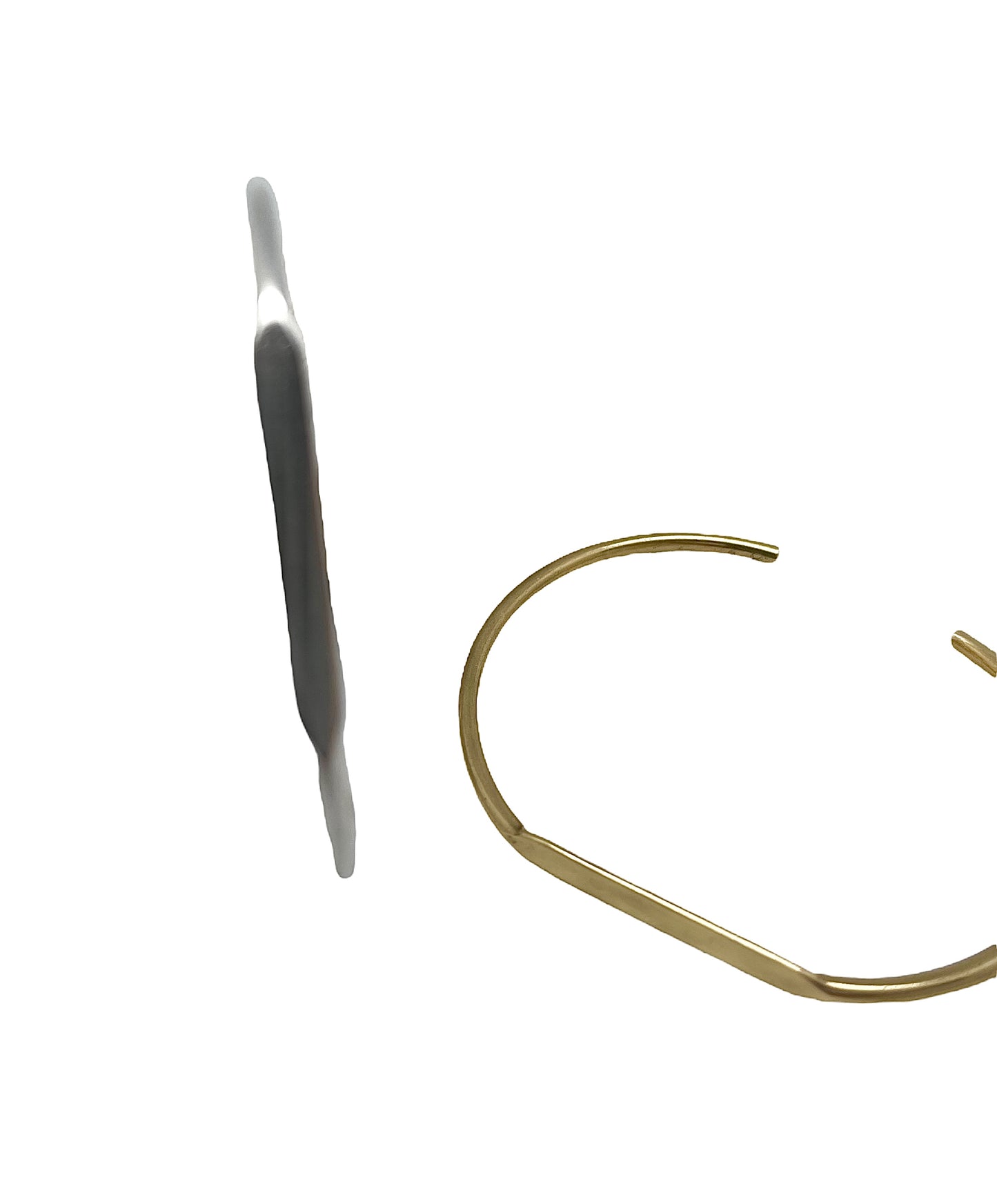 Pack pulseras combo Tubular fino latón plata_oro