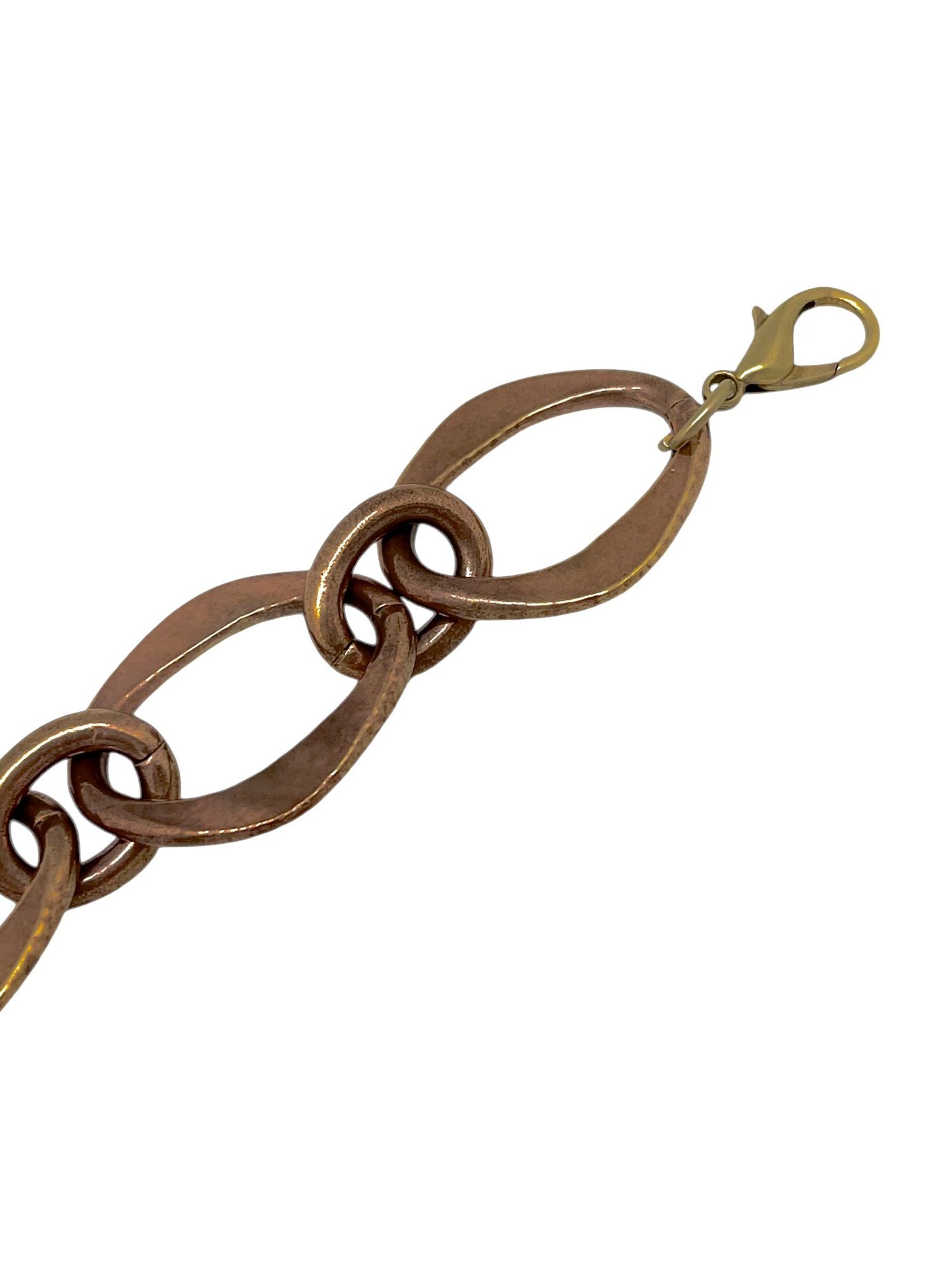 Pulsera Eslabon O chapado bronce