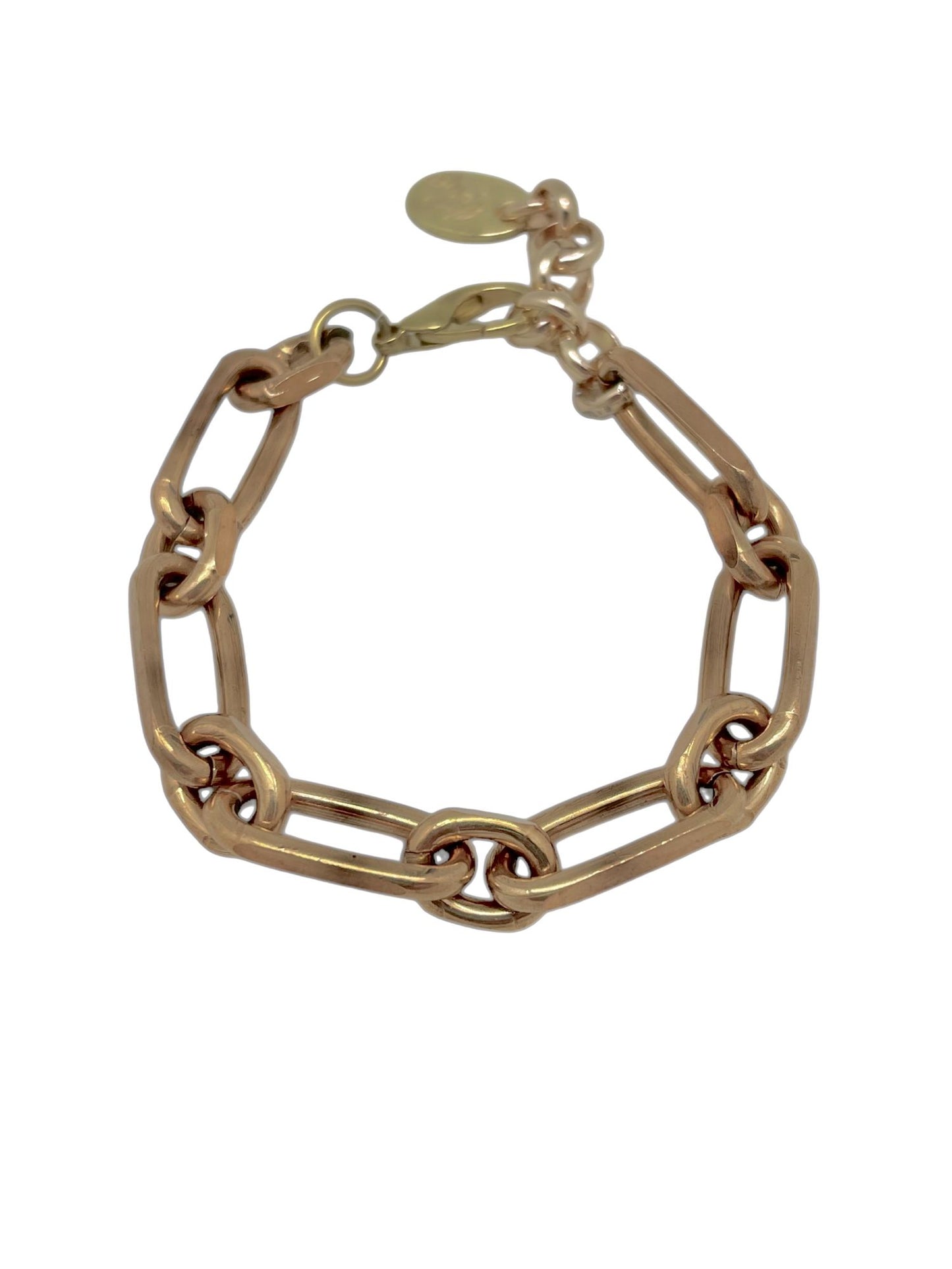 Pulsera Eslabon R chapado bronce