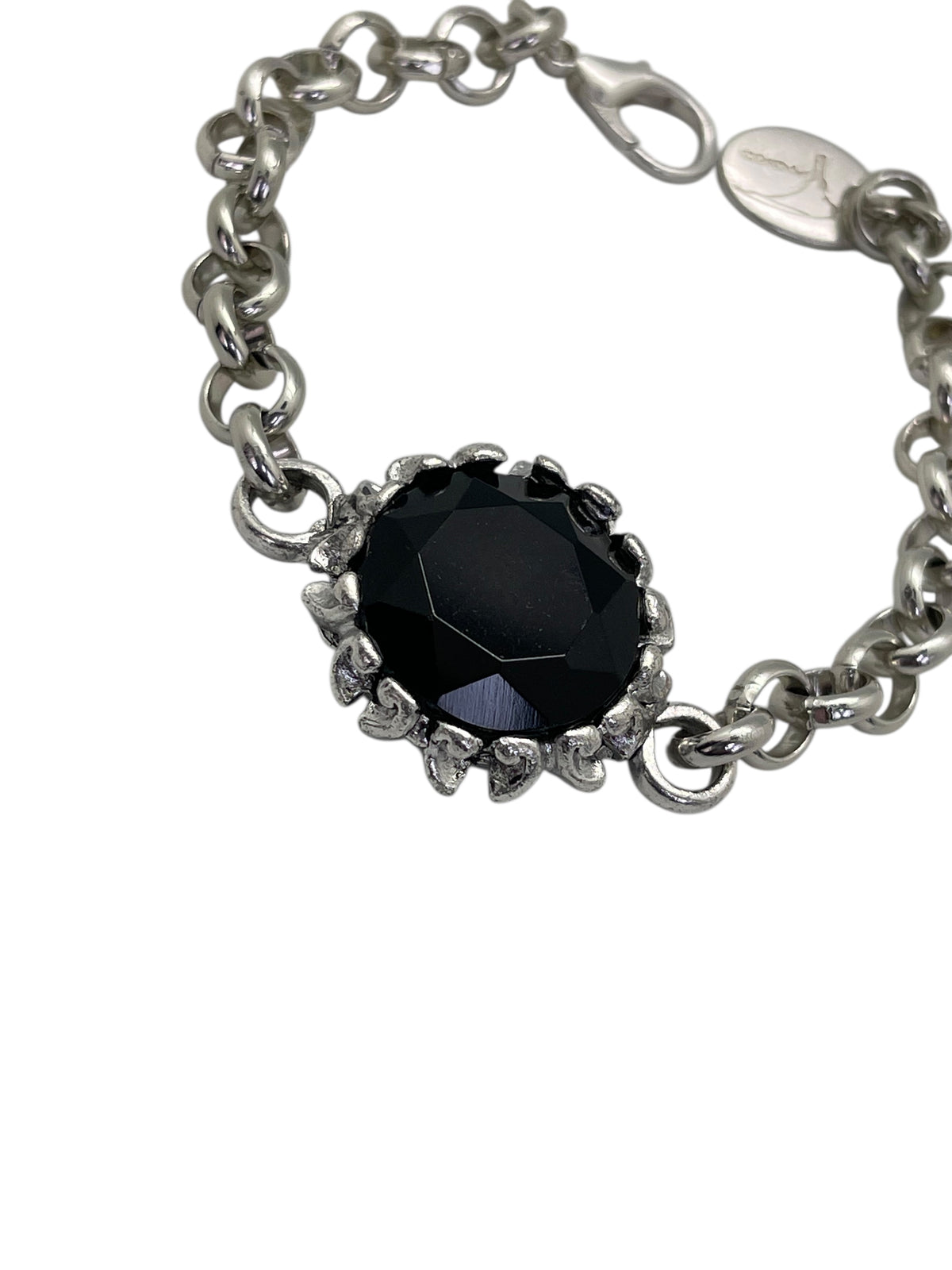 Pulsera Girasol cristal negro , azul o piedra semipreciosa en ojo de tigre