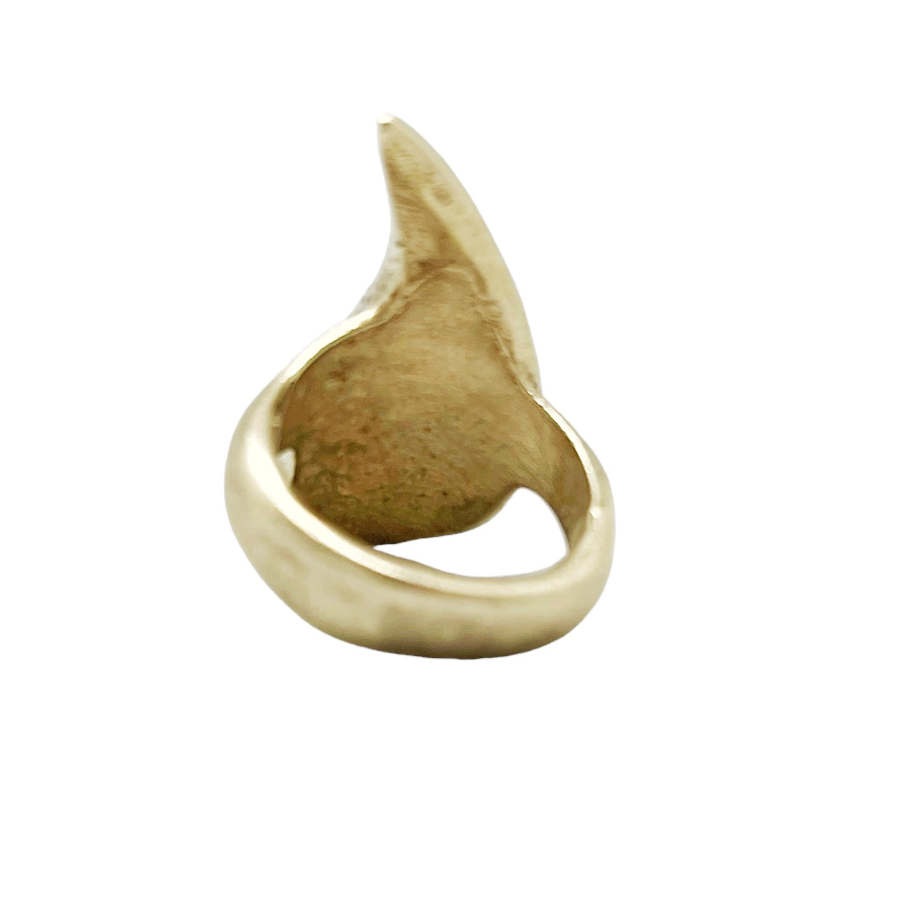 Anillo en forma de gota dorado T16