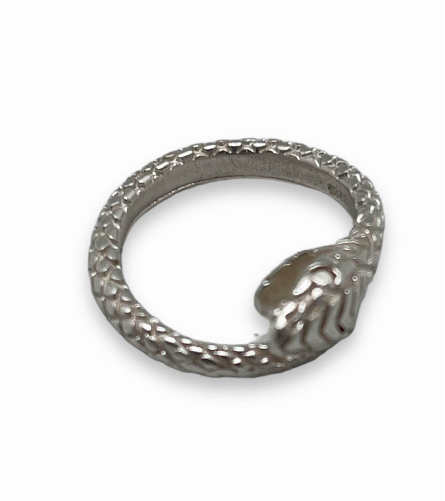 Anillo serpiente Indi en plata chapado T15