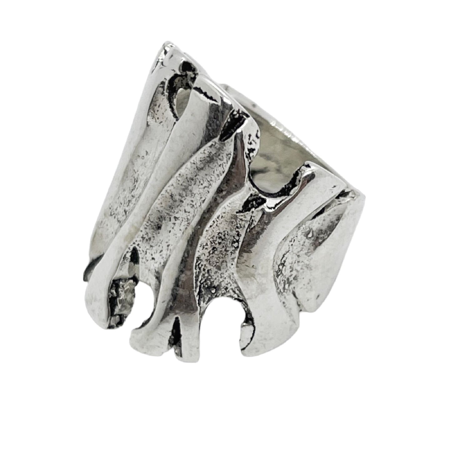 Anillo Root plata chapado