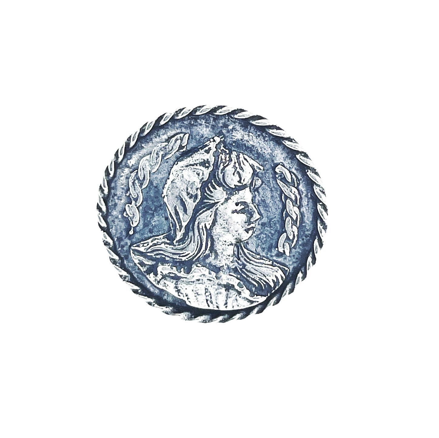 Anillo Invicto plata chapado envejecido. Ajustable