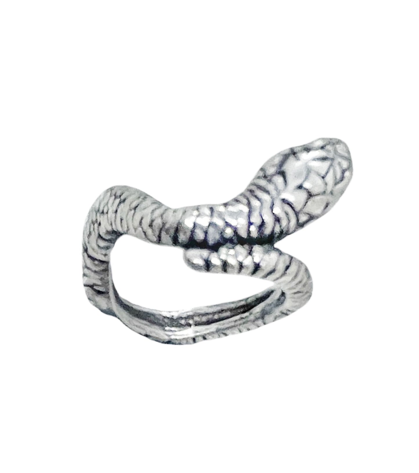 Anillo Snake1 en plata envejecida