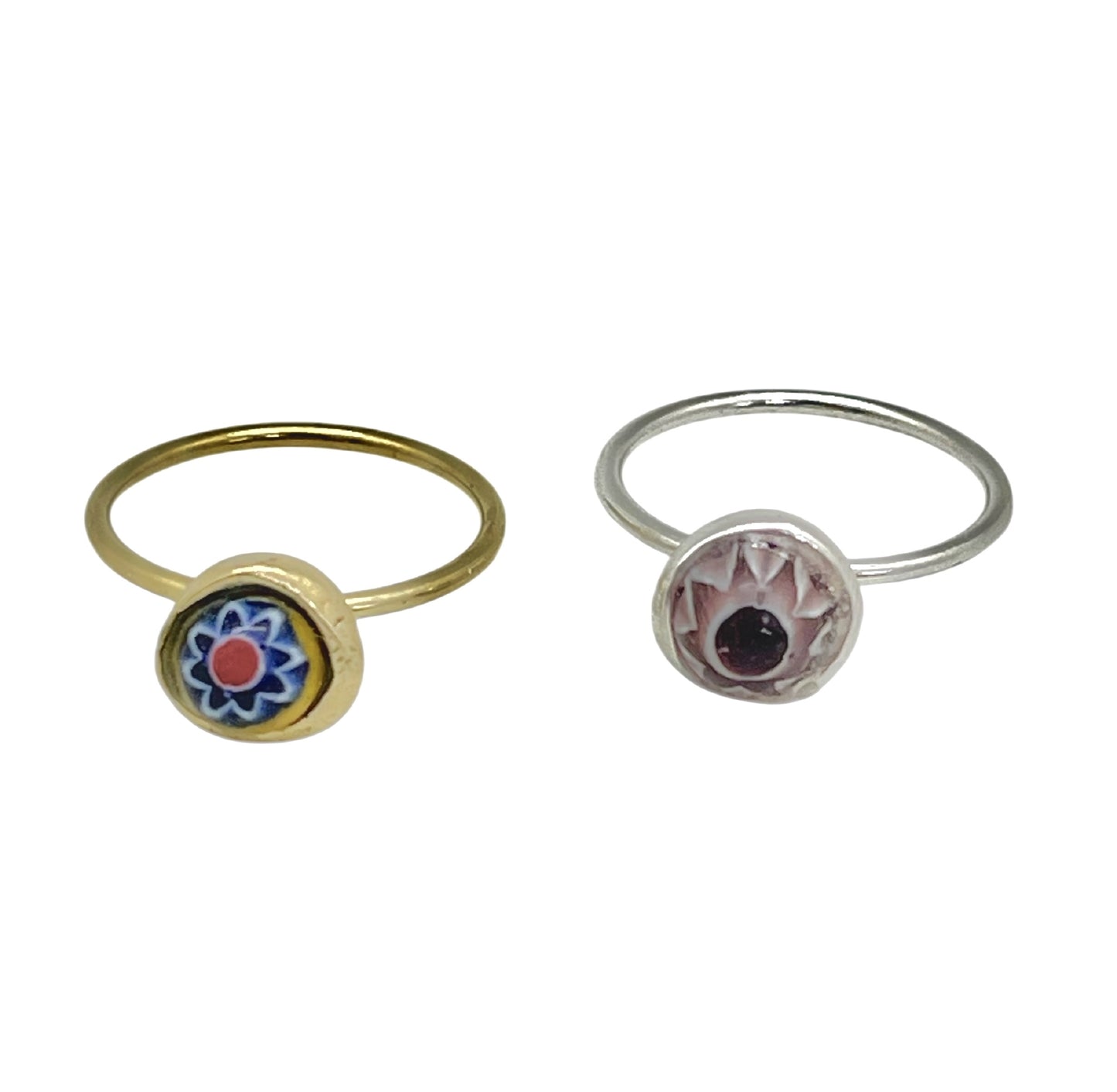 Pack de anillos Talisman de Luz en plata 10µ y dorado