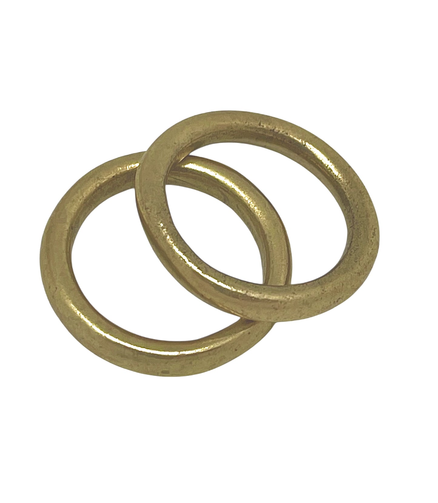 Pareja Alianza zamak chapado dorado (latón)