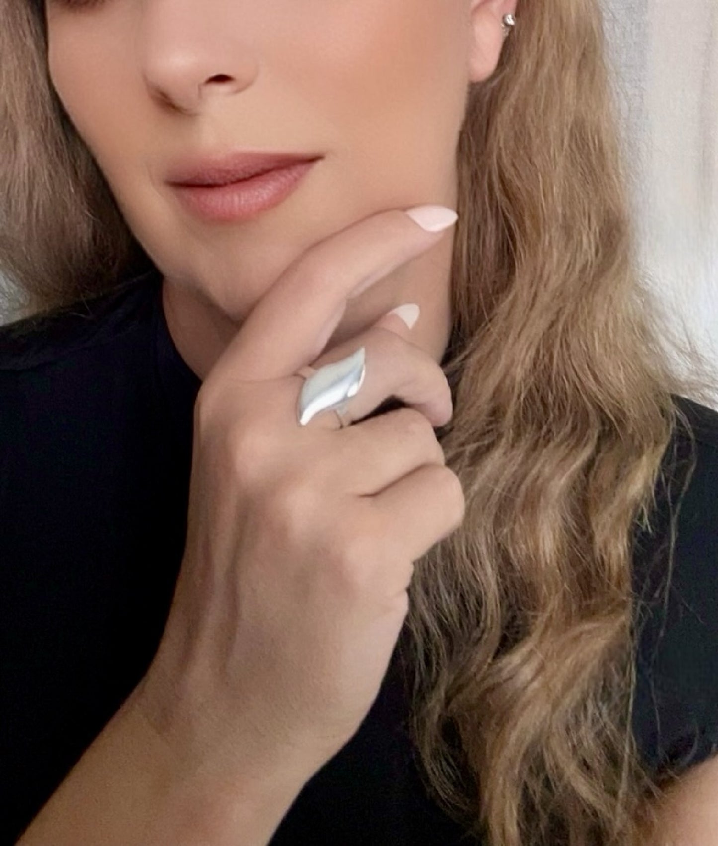 Anillo Gota a Gota en dorado chapado latón