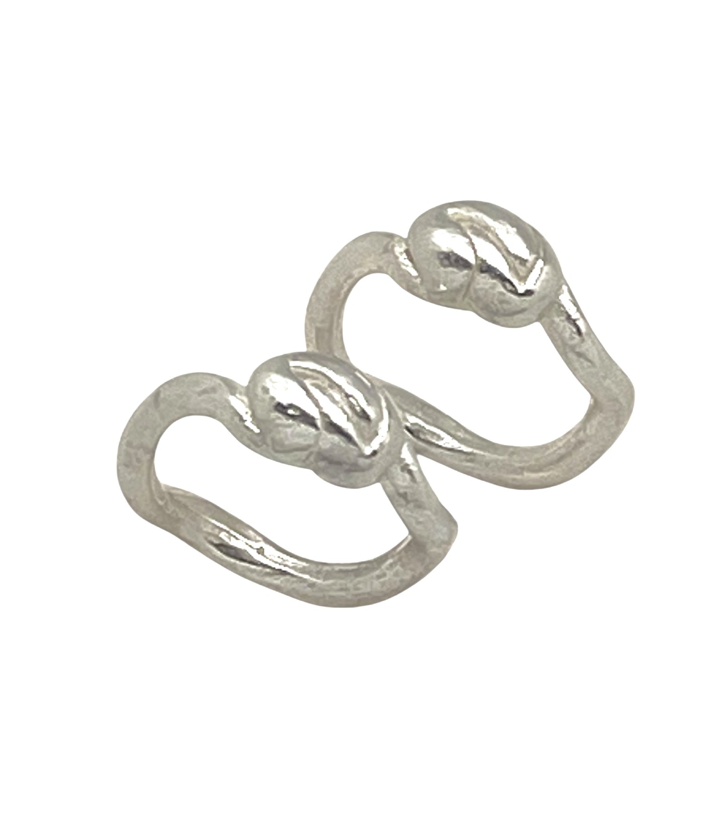 Pareja de anillos Vida en plata chapado 10µ