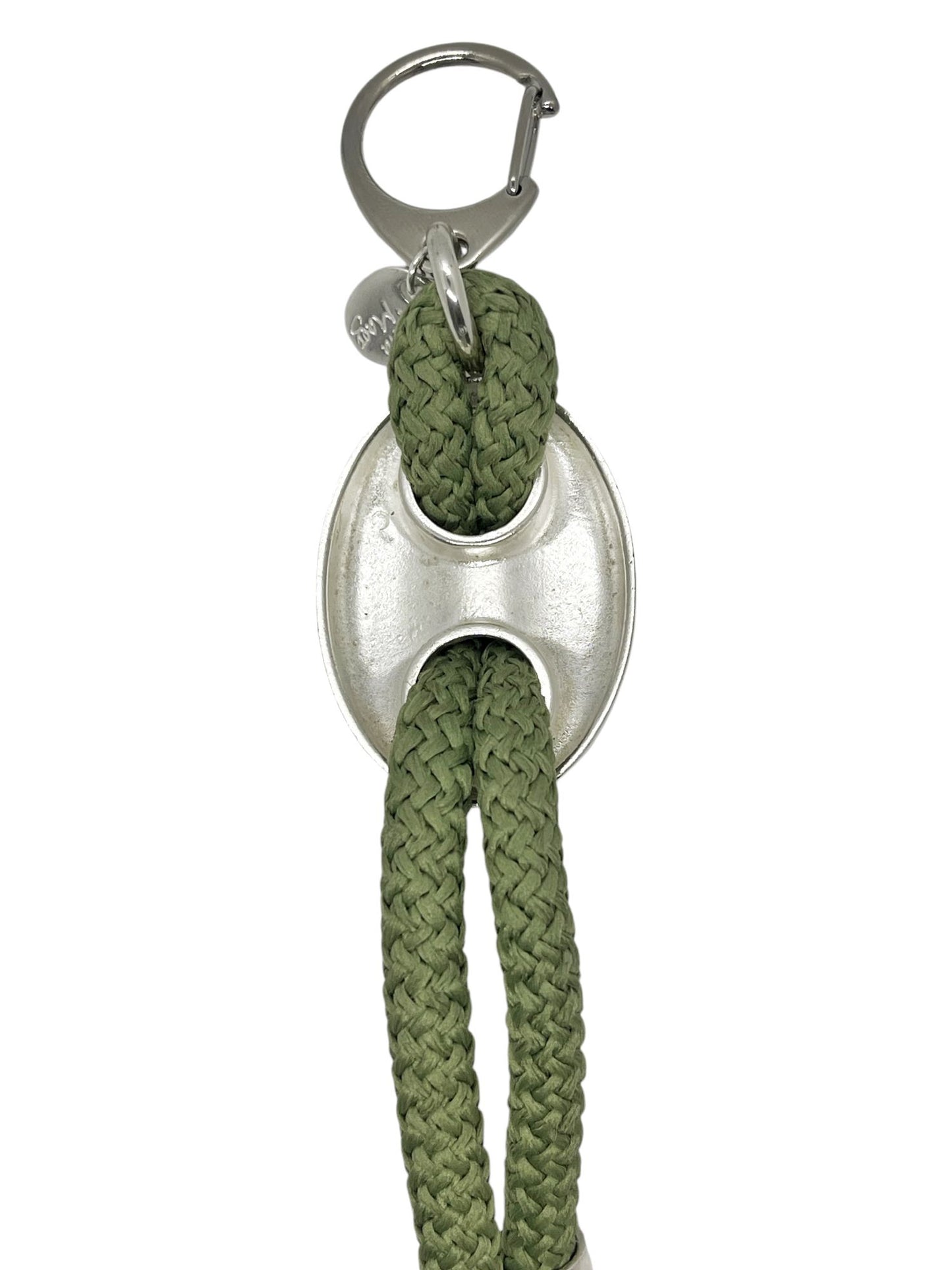 Llavero calabrote Verde plata