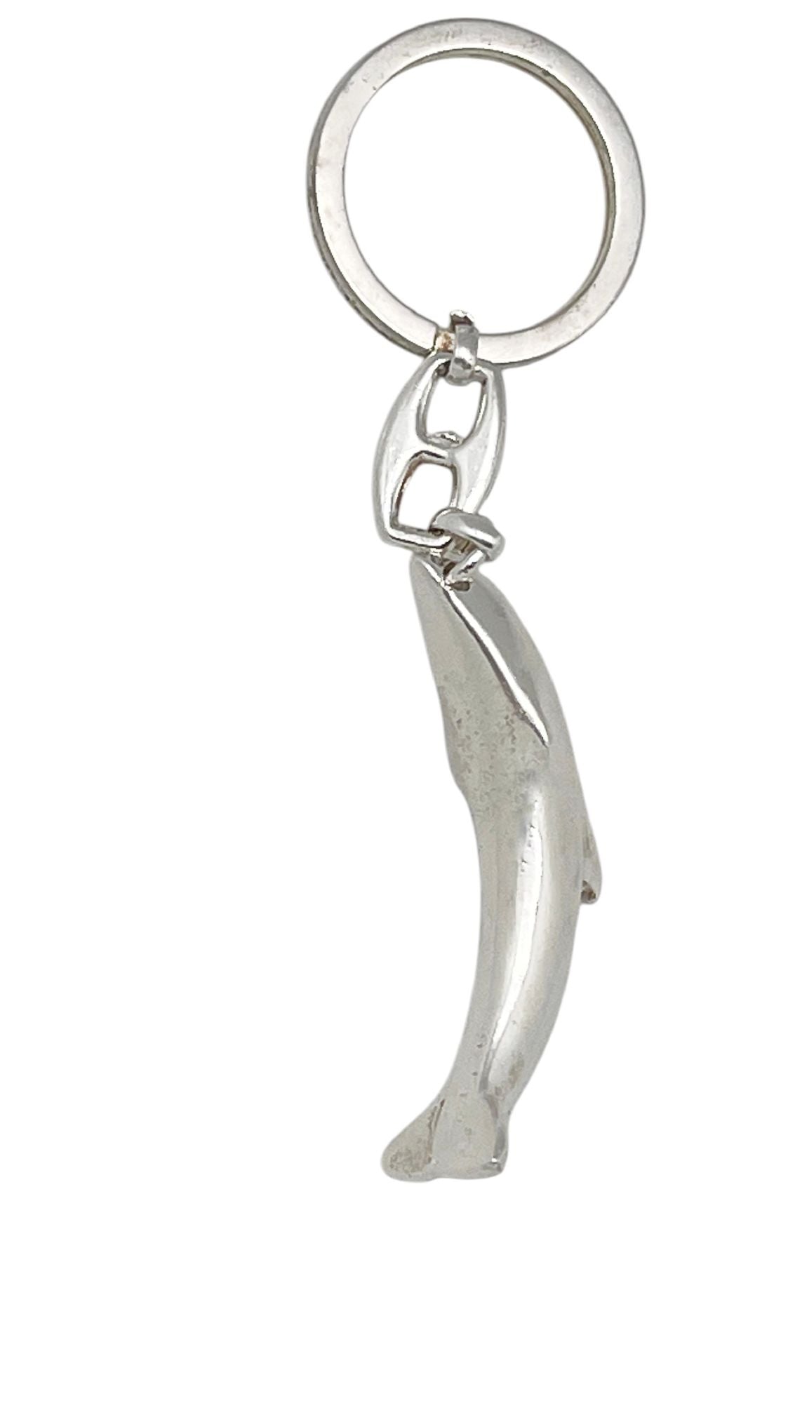 Llavero Delfín en plata chapado