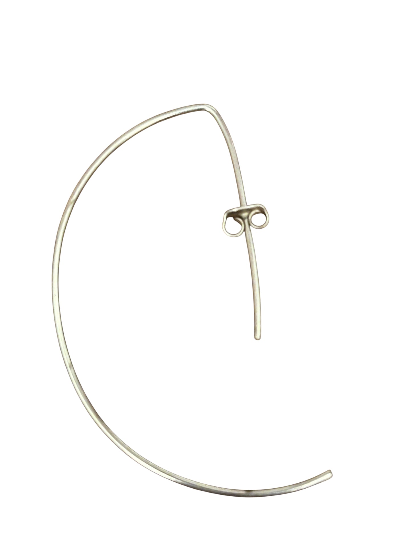 Pendiente tipo aro en plata 925 original diseño Plata Úncia